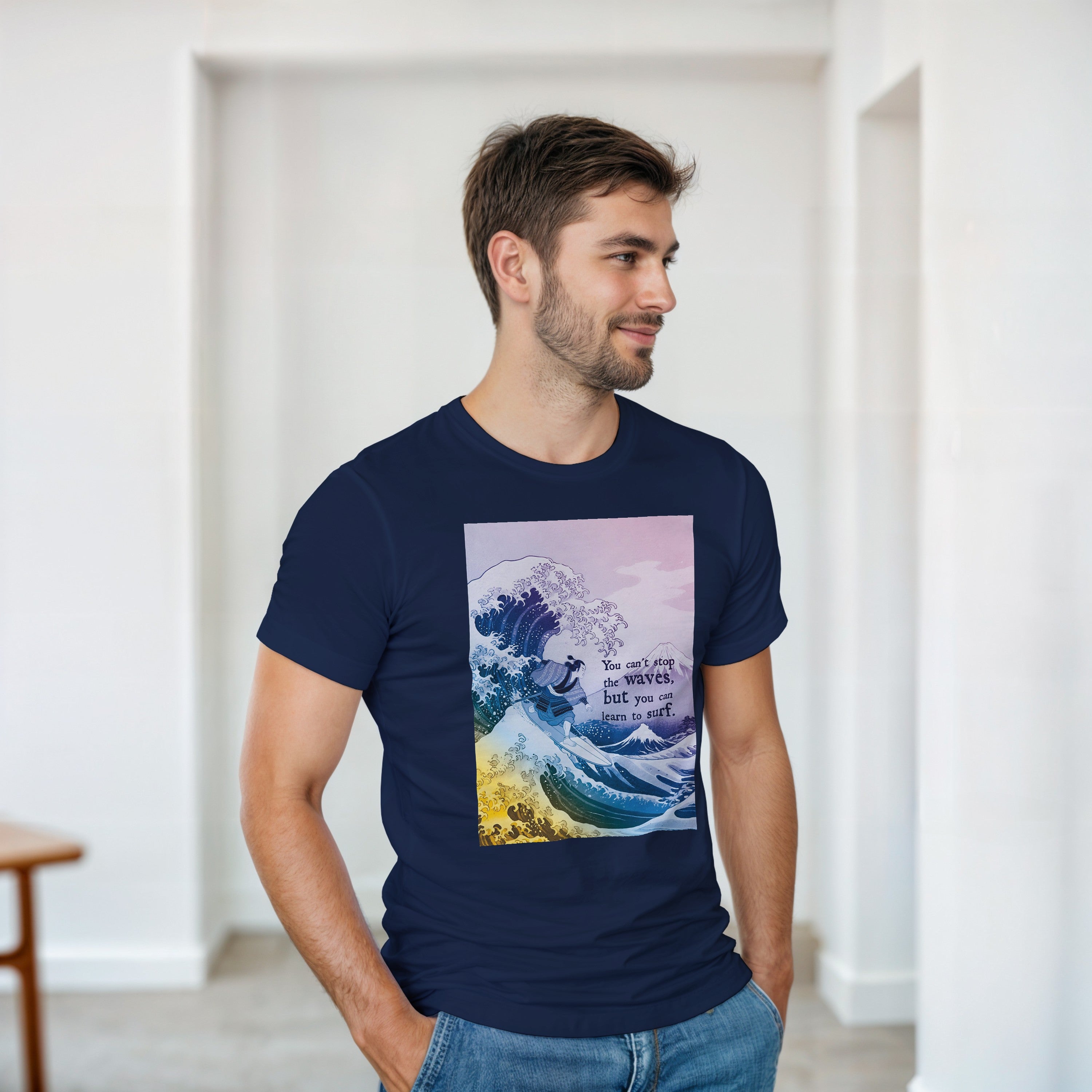 CAMISETA HOKUSAI SURF PSICODÉLICOS