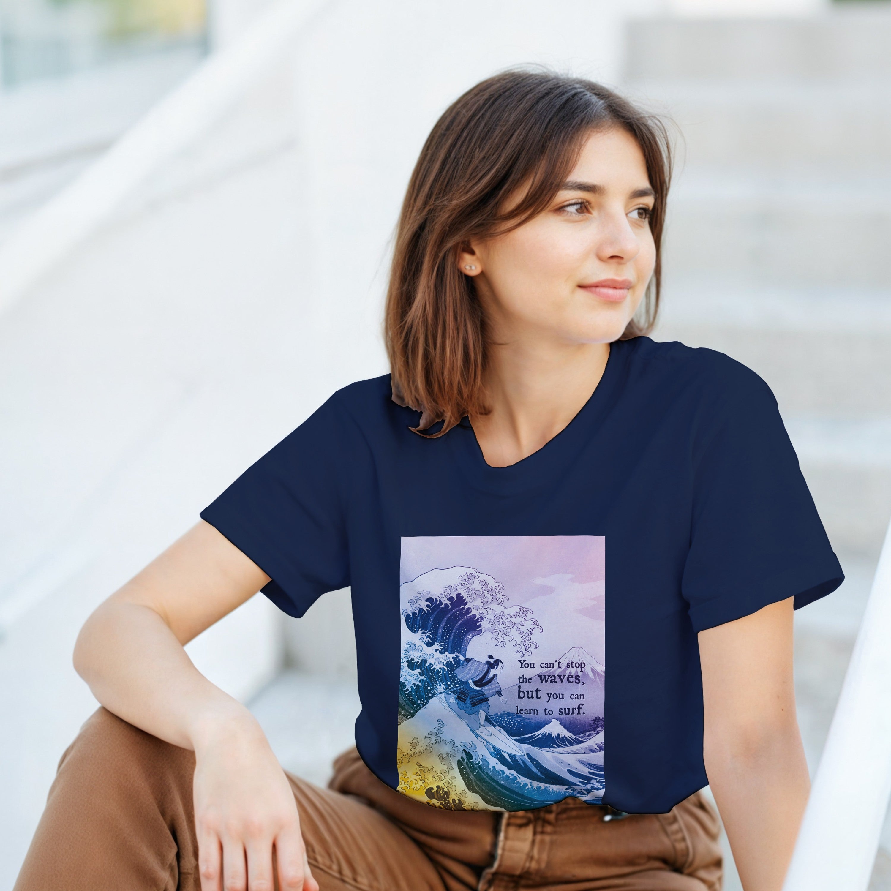CAMISETA HOKUSAI SURF PSICODÉLICOS