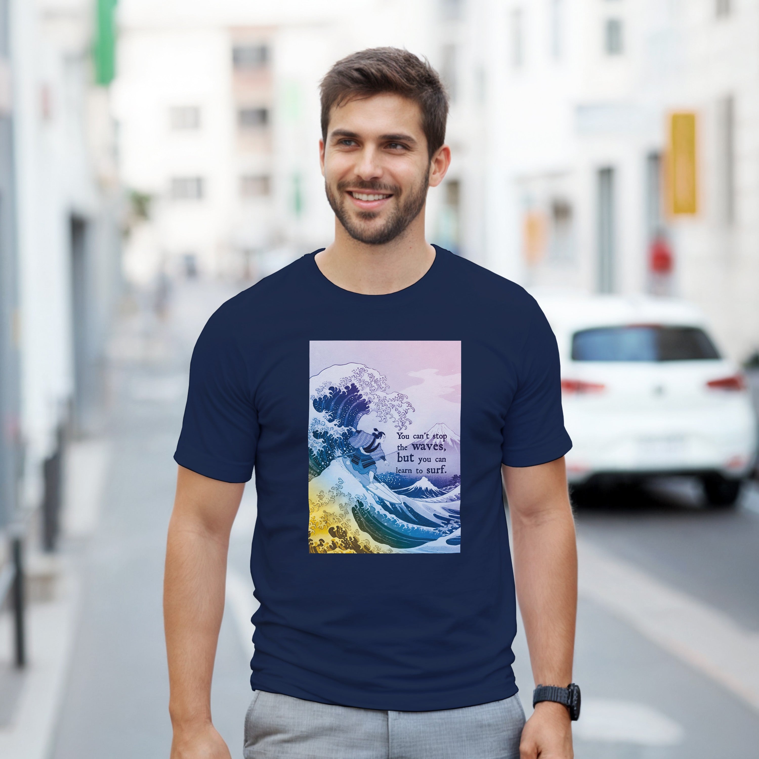 CAMISETA HOKUSAI SURF PSICODÉLICOS