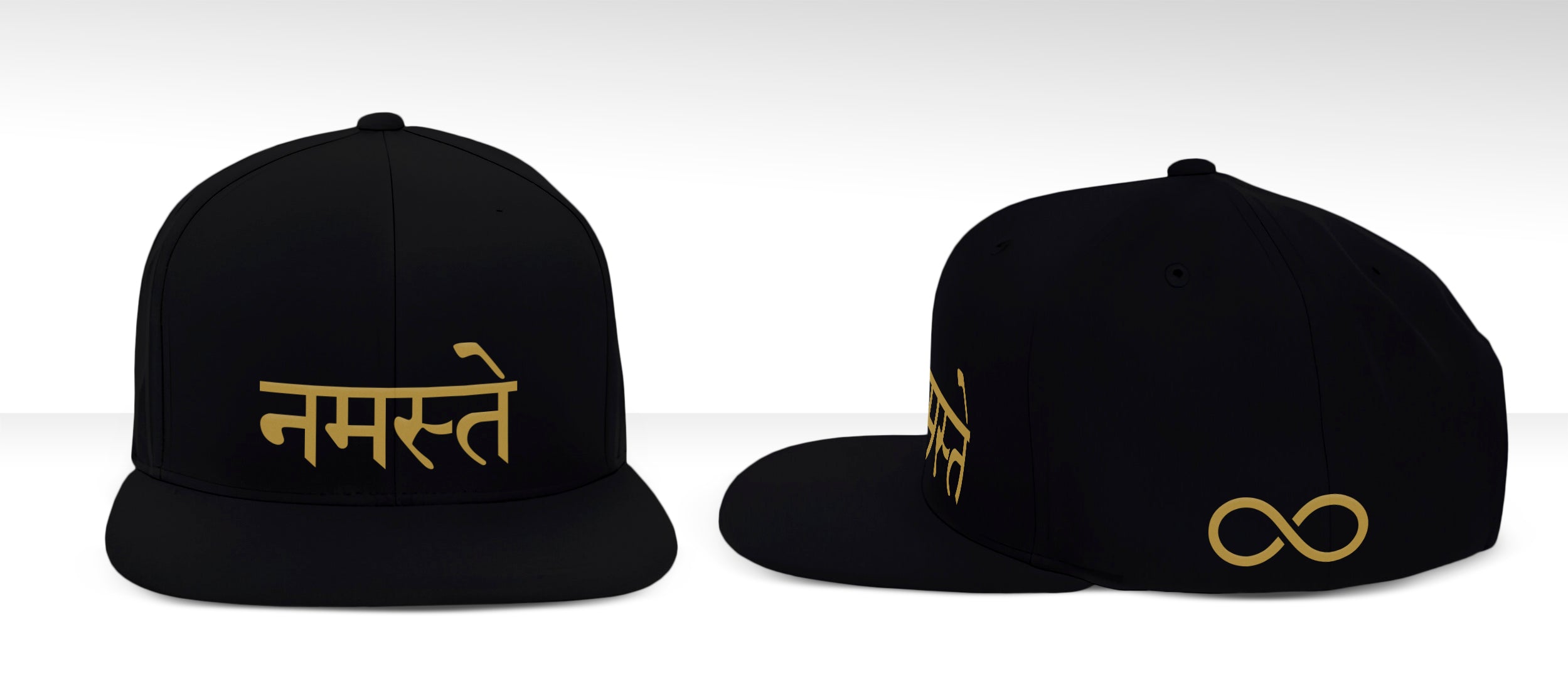 NAMASTE GORRO DORADO SÁNSCRITO