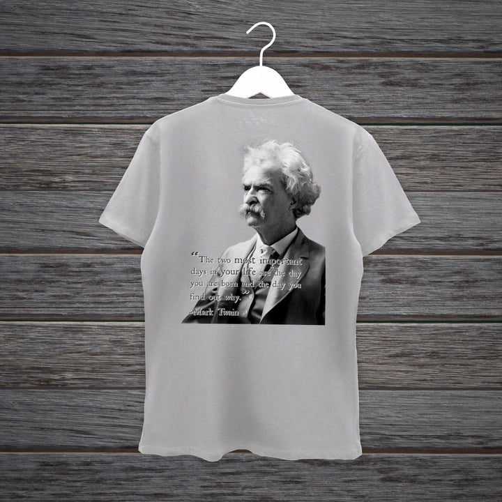 TSHIRT MASTER TWAIN WHITE & GREY