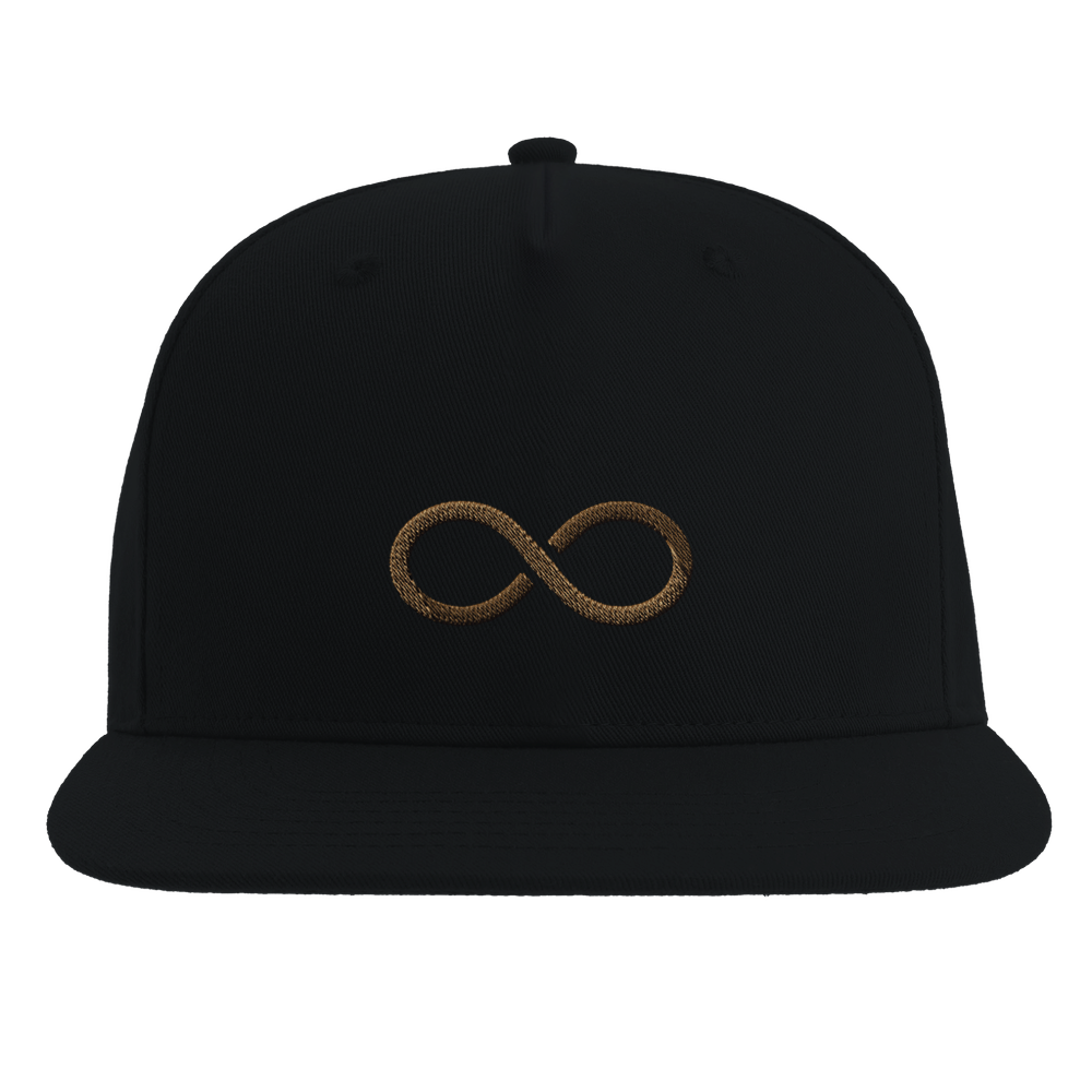 BONÉ INFINITY PRETO E DOURADO
