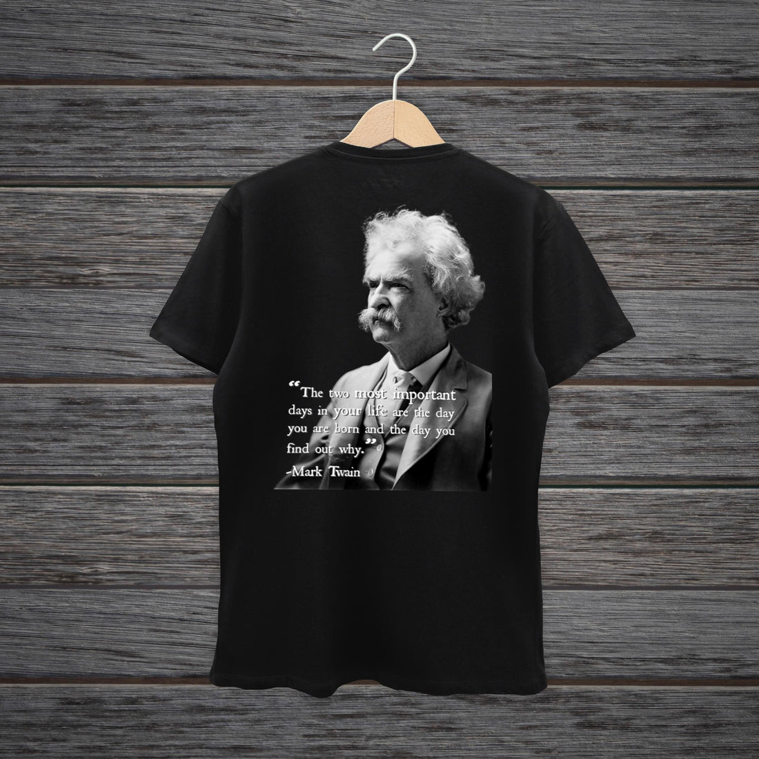 TSHIRT MASTER TWAIN BLACK & WHITE