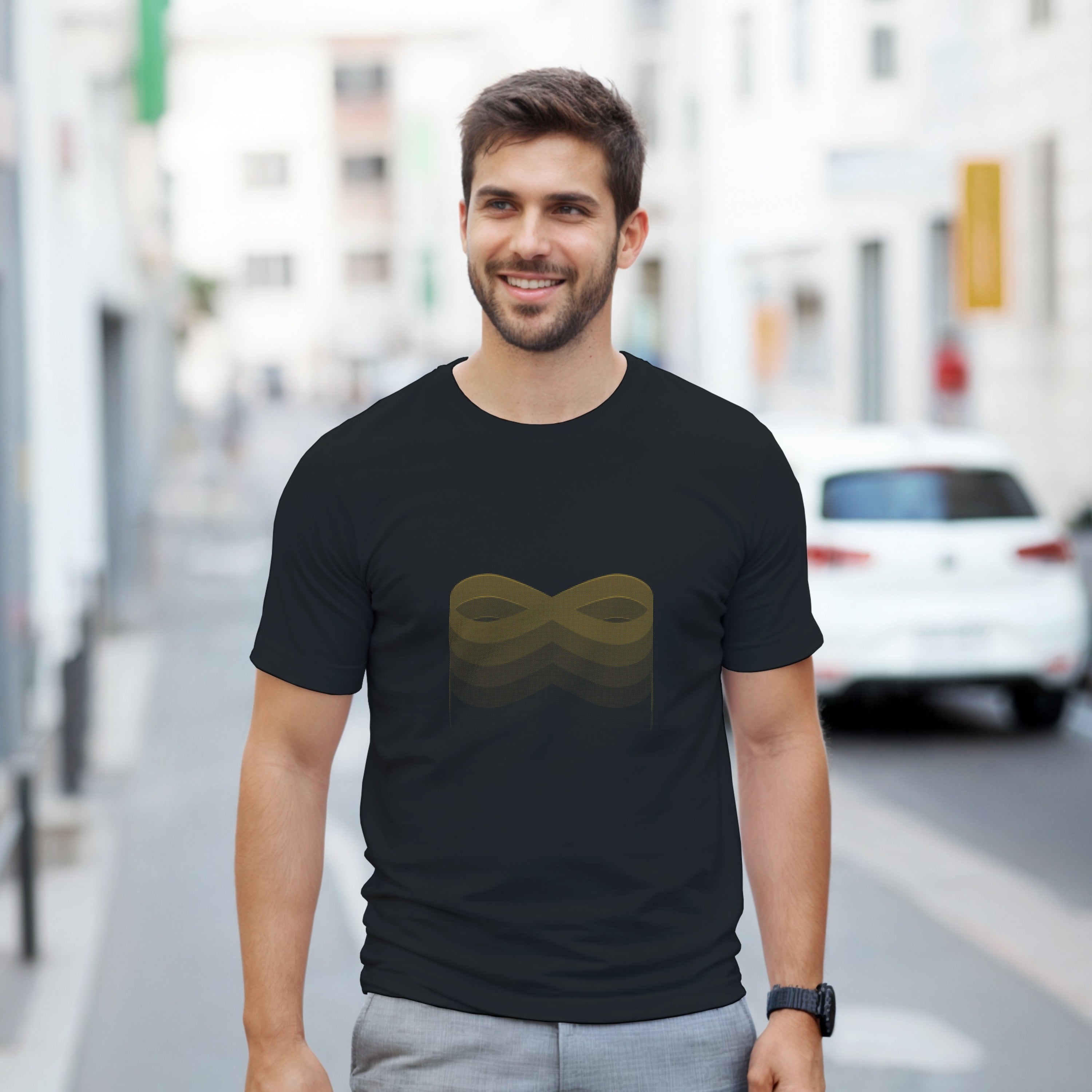 CAMISETA DORADA INFINITO