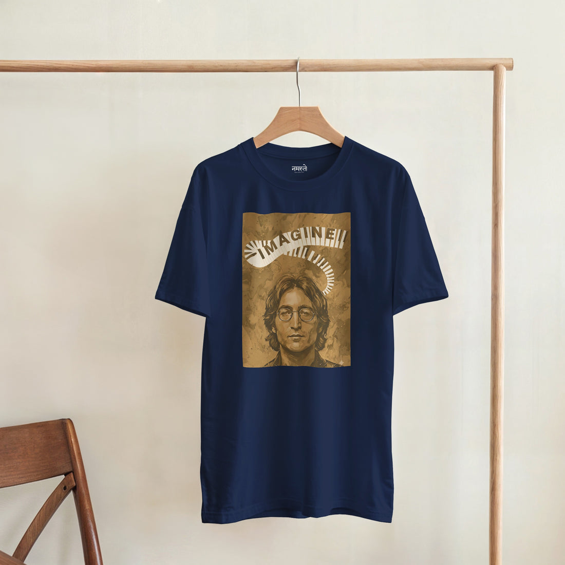 CAMISETA IMAGINE LENNON DORADA
