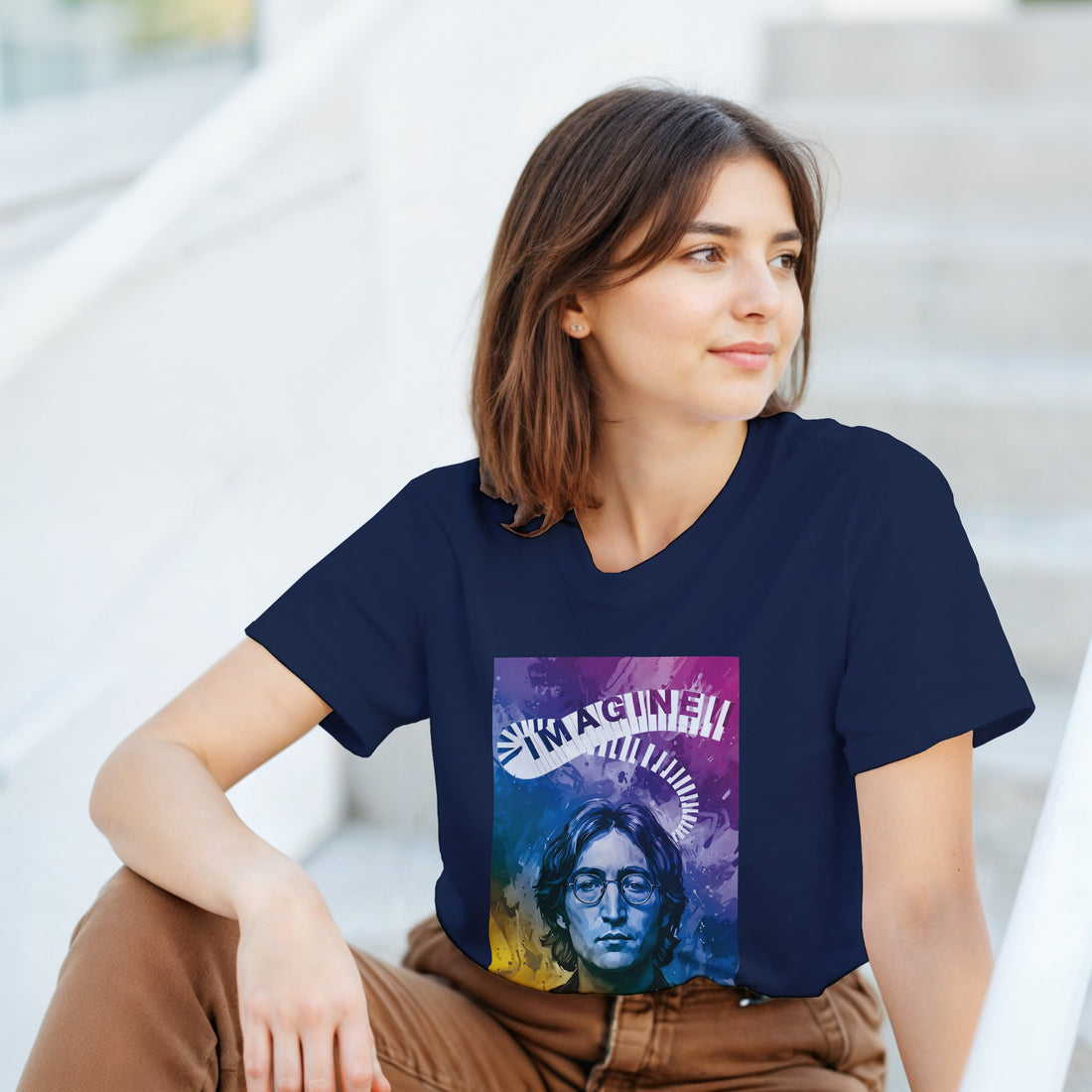 CAMISETA LENNON IMAGINE PSICODÉLICOS AÑOS 70