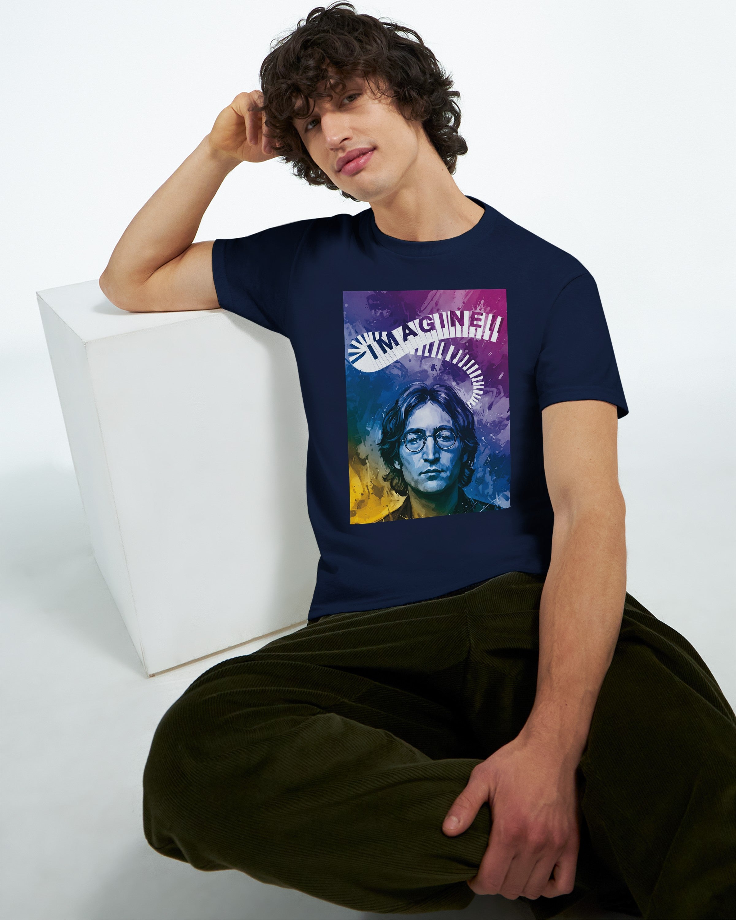 CAMISETA LENNON IMAGINE PSICODÉLICOS AÑOS 70