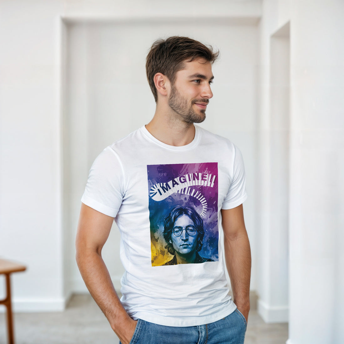CAMISETA LENNON IMAGINE PSICODÉLICOS AÑOS 70