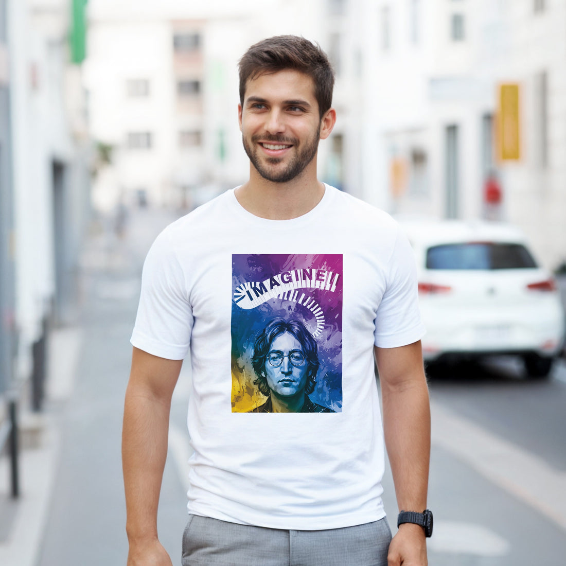 CAMISETA LENNON IMAGINE PSICODÉLICOS AÑOS 70