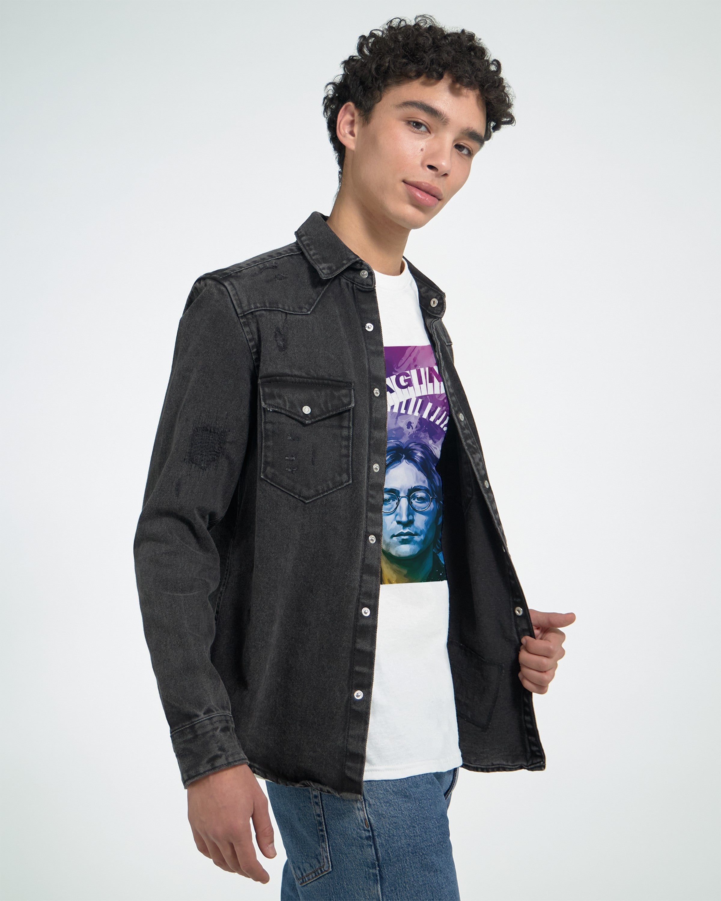 CAMISETA LENNON IMAGINE PSICODÉLICOS AÑOS 70