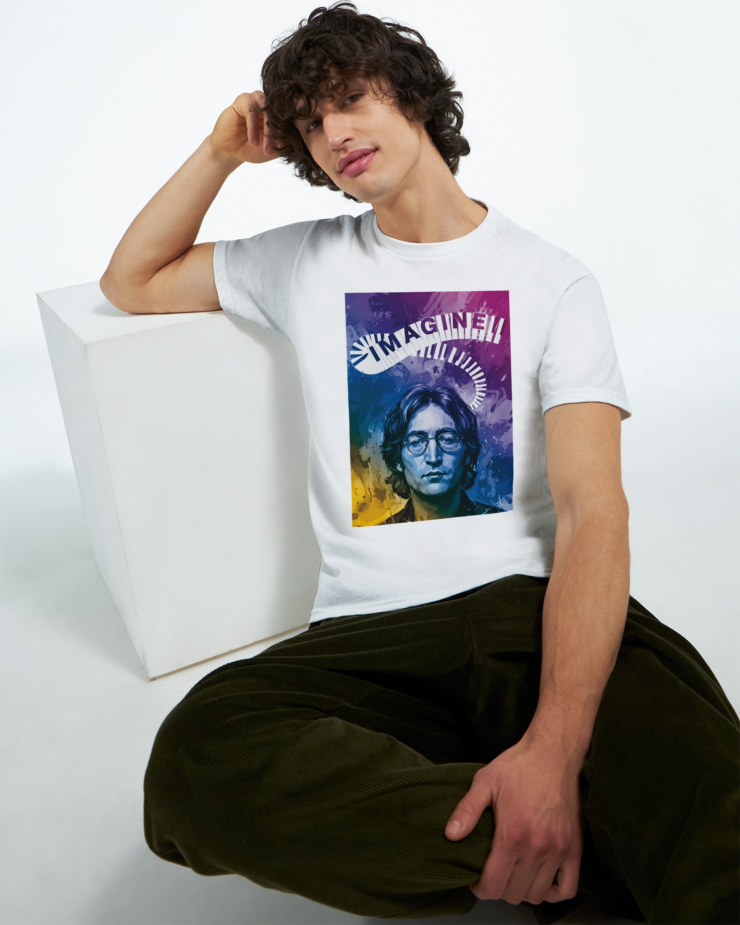 CAMISETA LENNON IMAGINE PSICODÉLICOS AÑOS 70