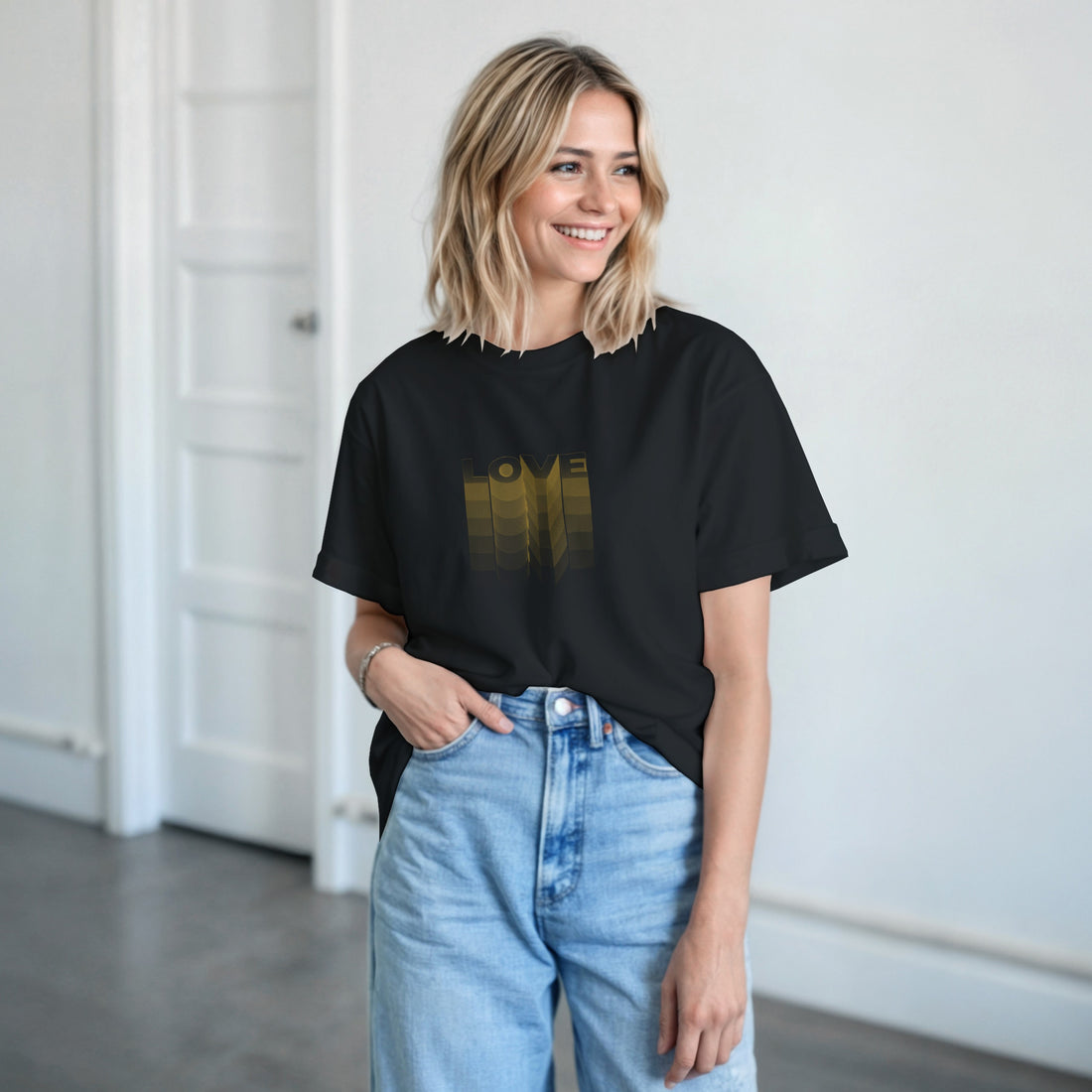 CAMISETA AMOR DORADO
