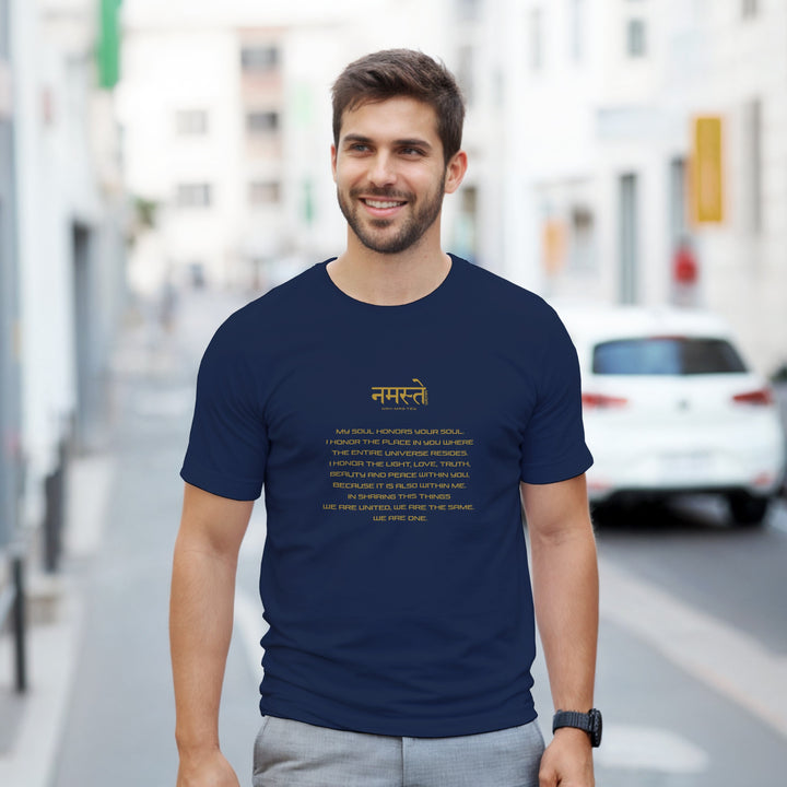 CAMISETA NAMASTE SIGNIFICADO DORADO