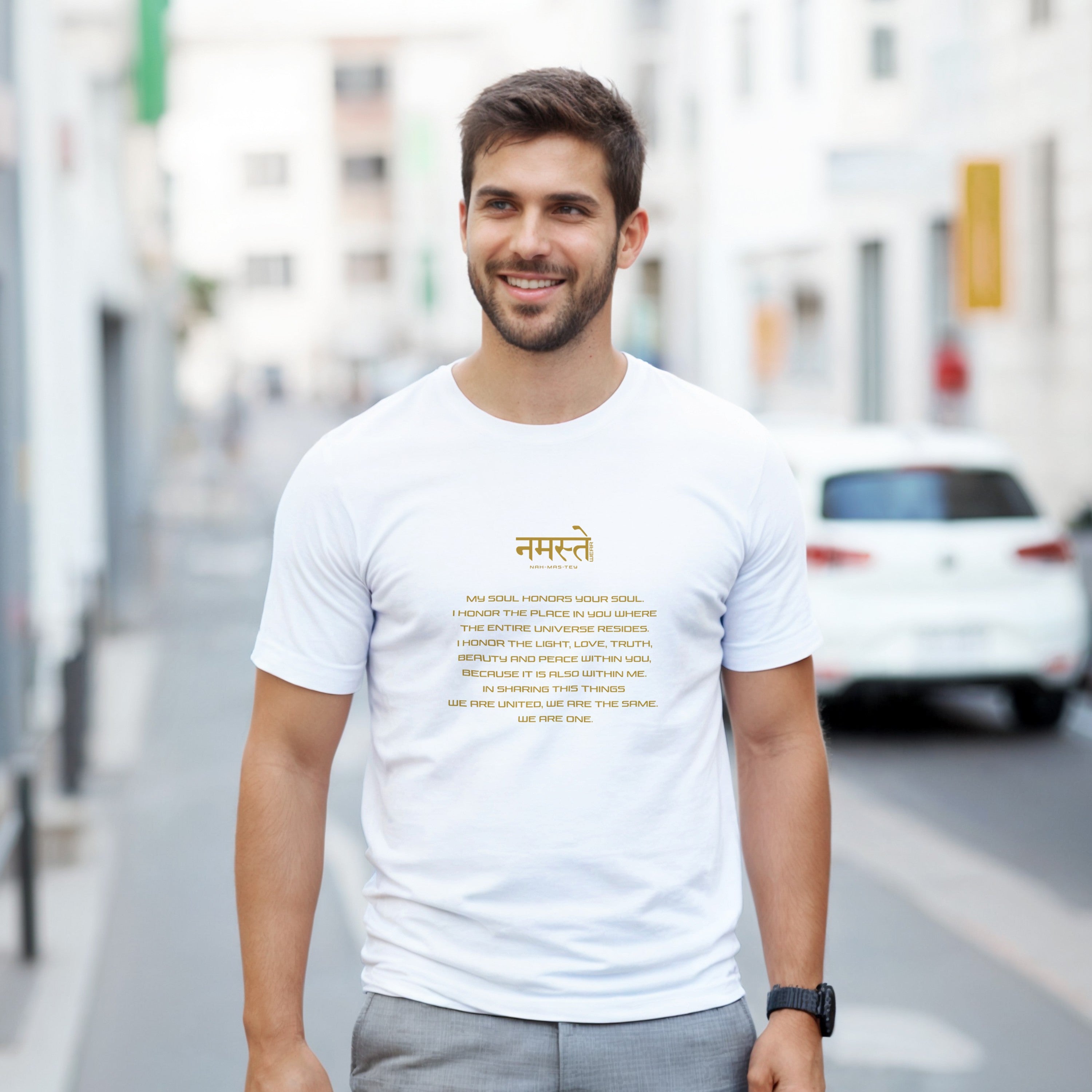 CAMISETA NAMASTE SIGNIFICADO DORADO