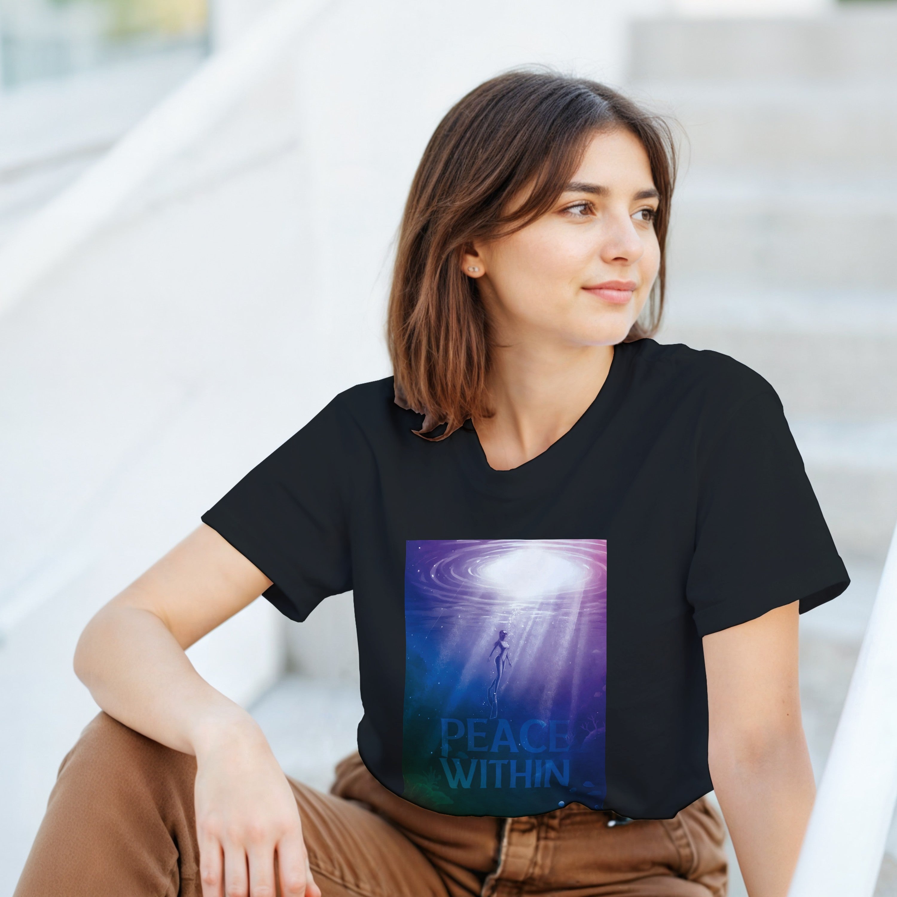 CAMISETA PAZ INTERIOR INMERSIÓN PSICODÉLICA