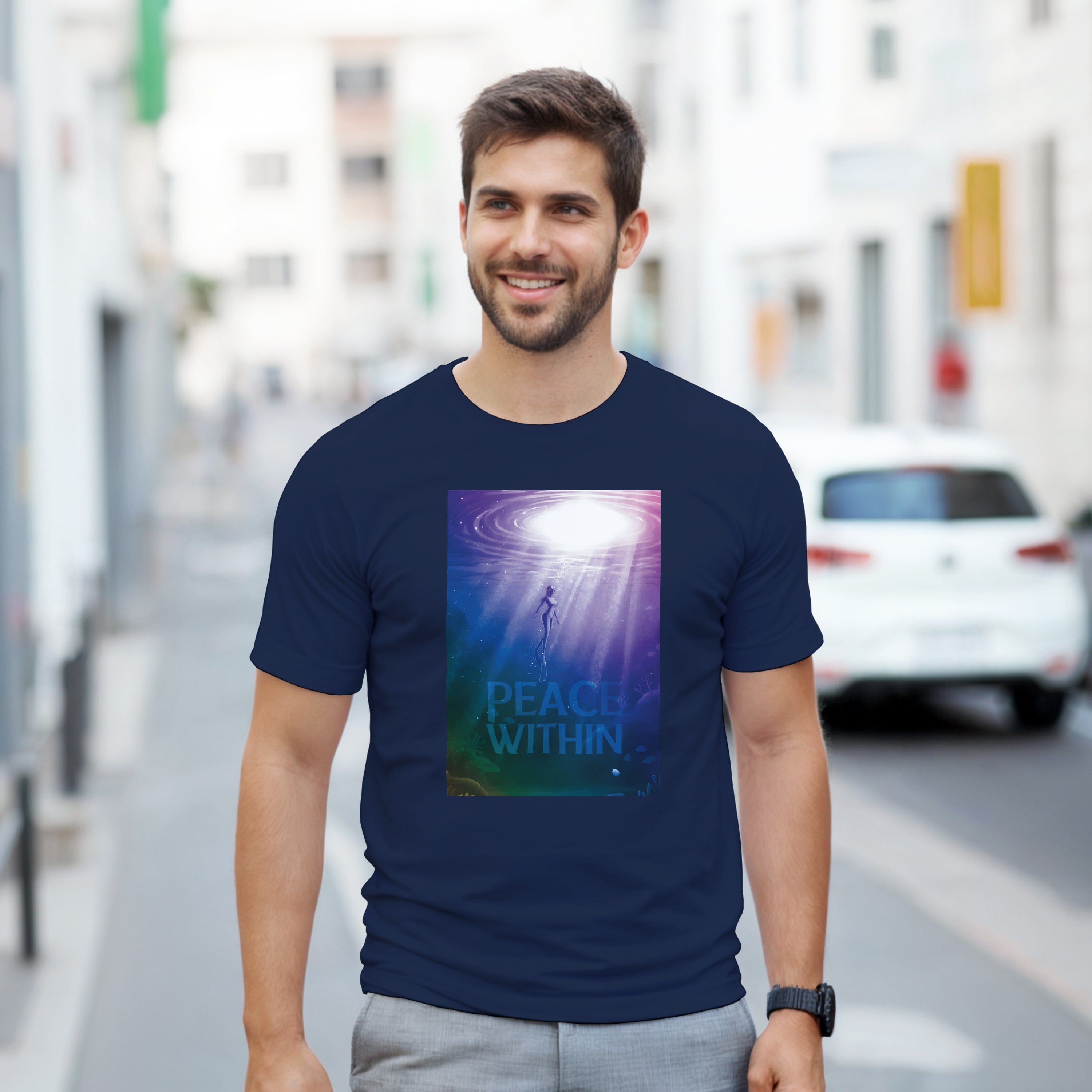 CAMISETA PAZ INTERIOR INMERSIÓN PSICODÉLICA