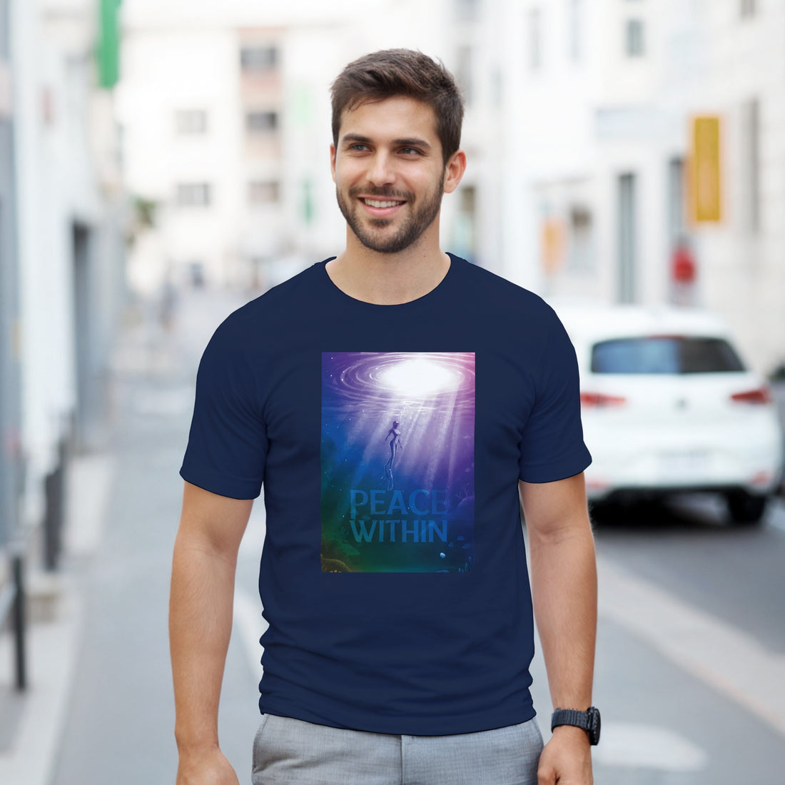 CAMISETA PAZ INTERIOR INMERSIÓN PSICODÉLICA