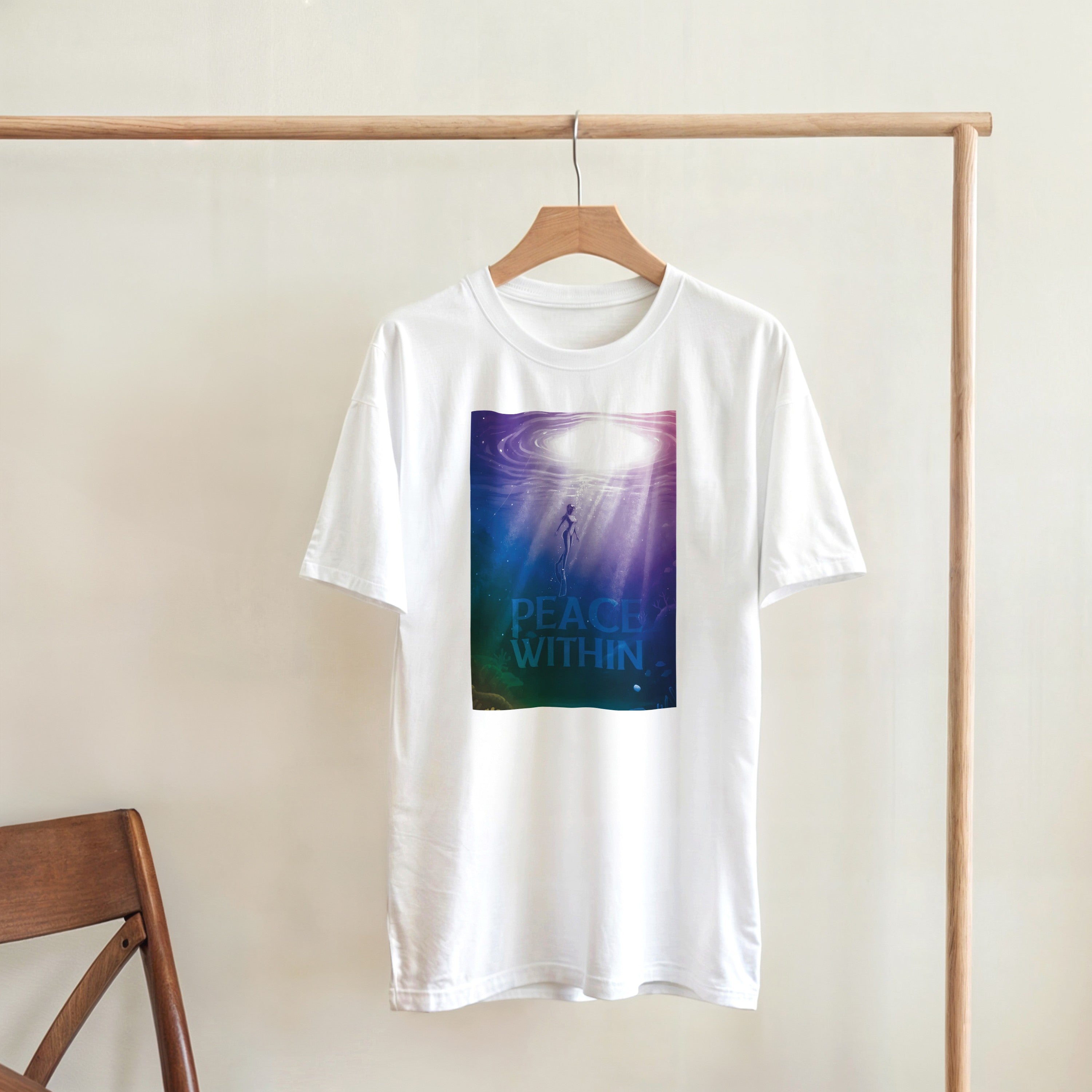 CAMISETA PAZ INTERIOR INMERSIÓN PSICODÉLICA