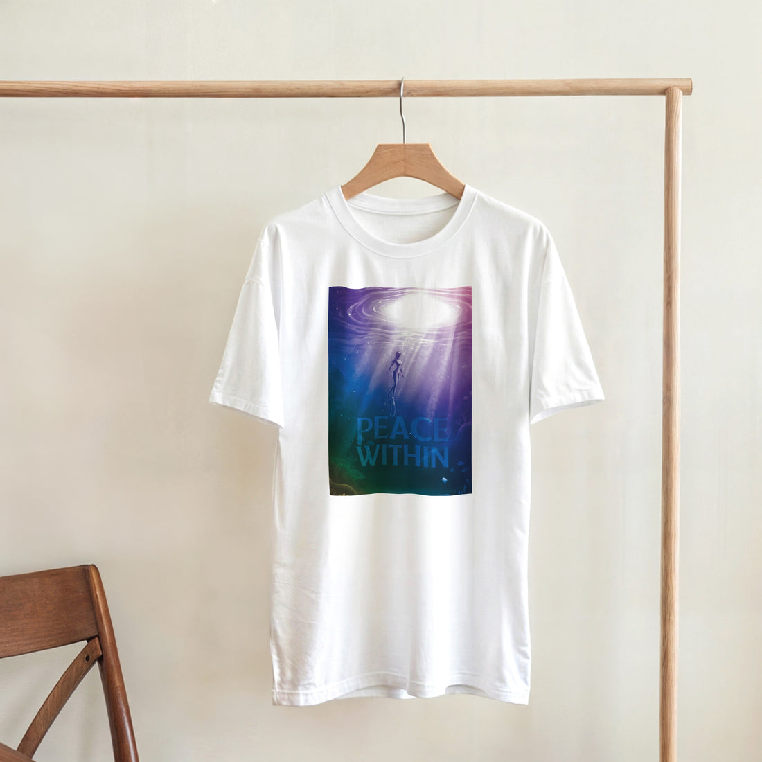 CAMISETA PAZ INTERIOR INMERSIÓN PSICODÉLICA