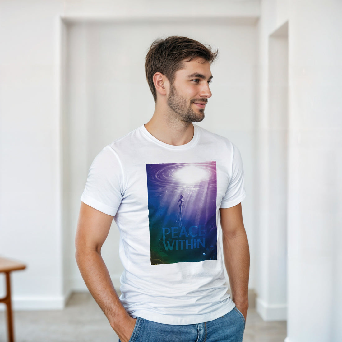 CAMISETA PAZ INTERIOR INMERSIÓN PSICODÉLICA