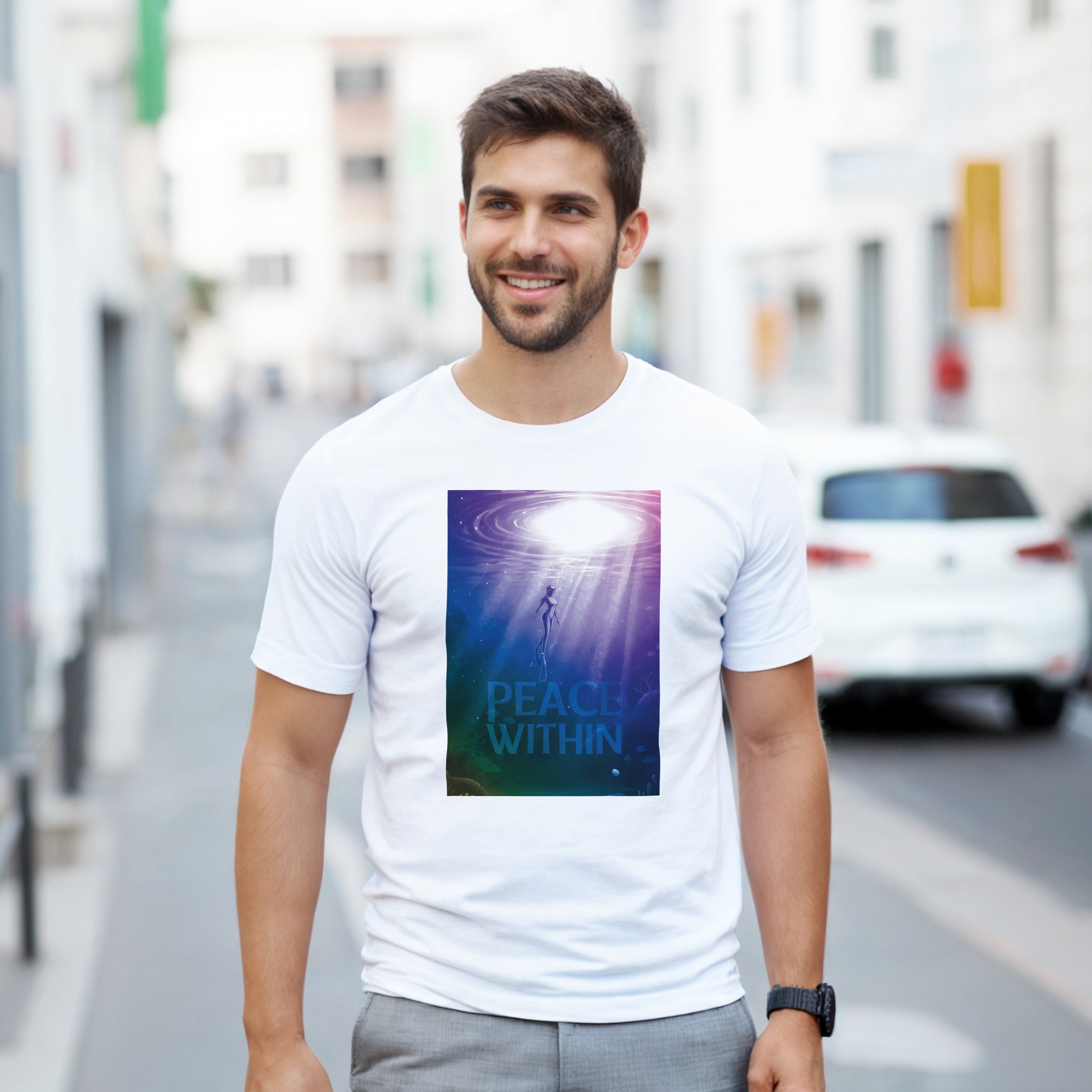 CAMISETA PAZ INTERIOR INMERSIÓN PSICODÉLICA