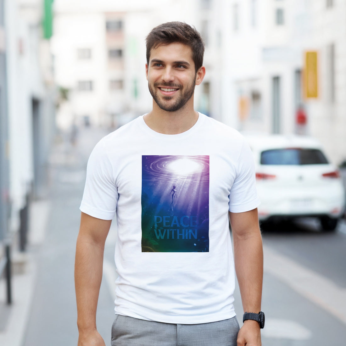 CAMISETA PAZ INTERIOR INMERSIÓN PSICODÉLICA