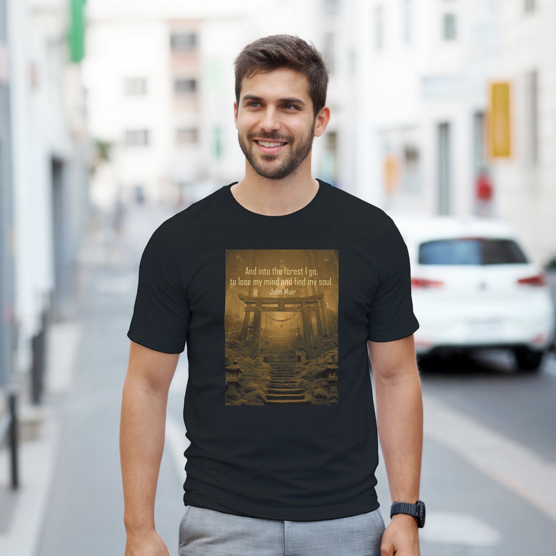 CAMISETA BOSQUE JAPONÉS HORA DORADA