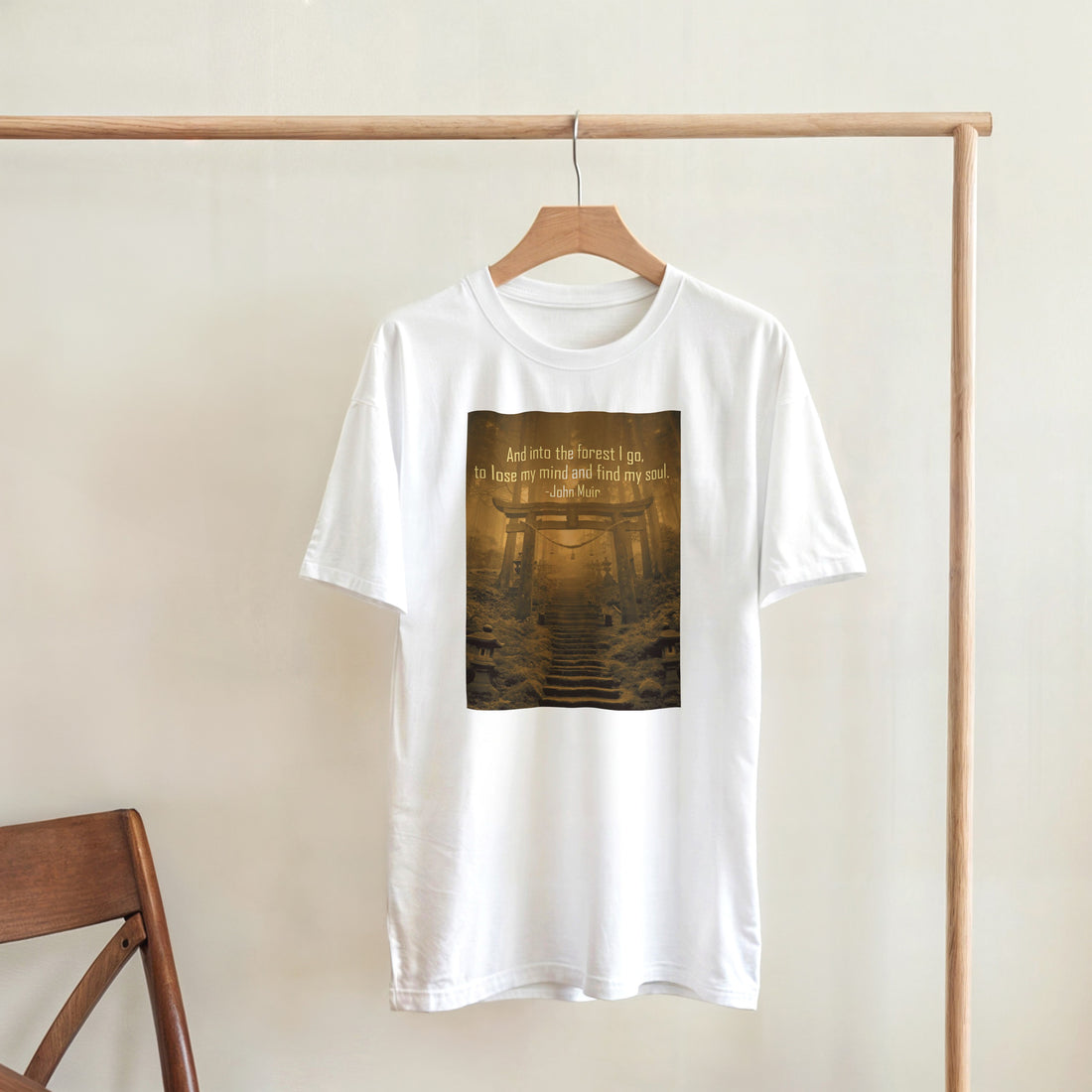 CAMISETA BOSQUE JAPONÉS HORA DORADA