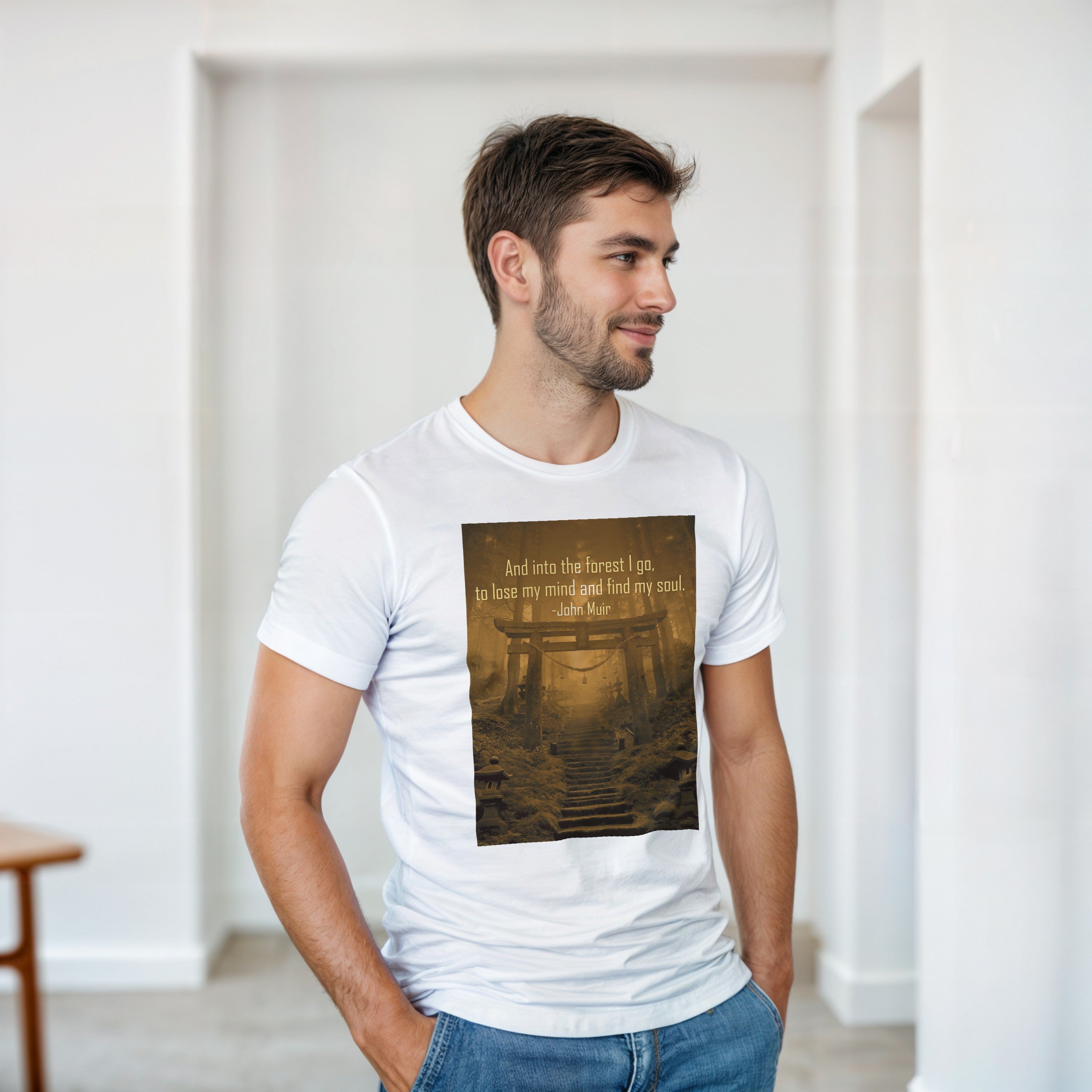 CAMISETA BOSQUE JAPONÉS HORA DORADA