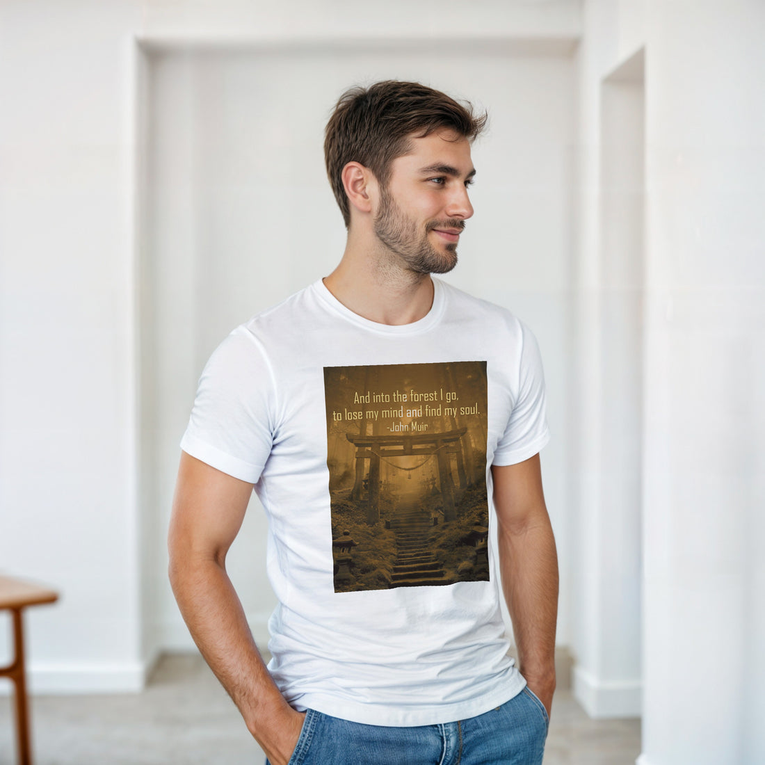 CAMISETA BOSQUE JAPONÉS HORA DORADA
