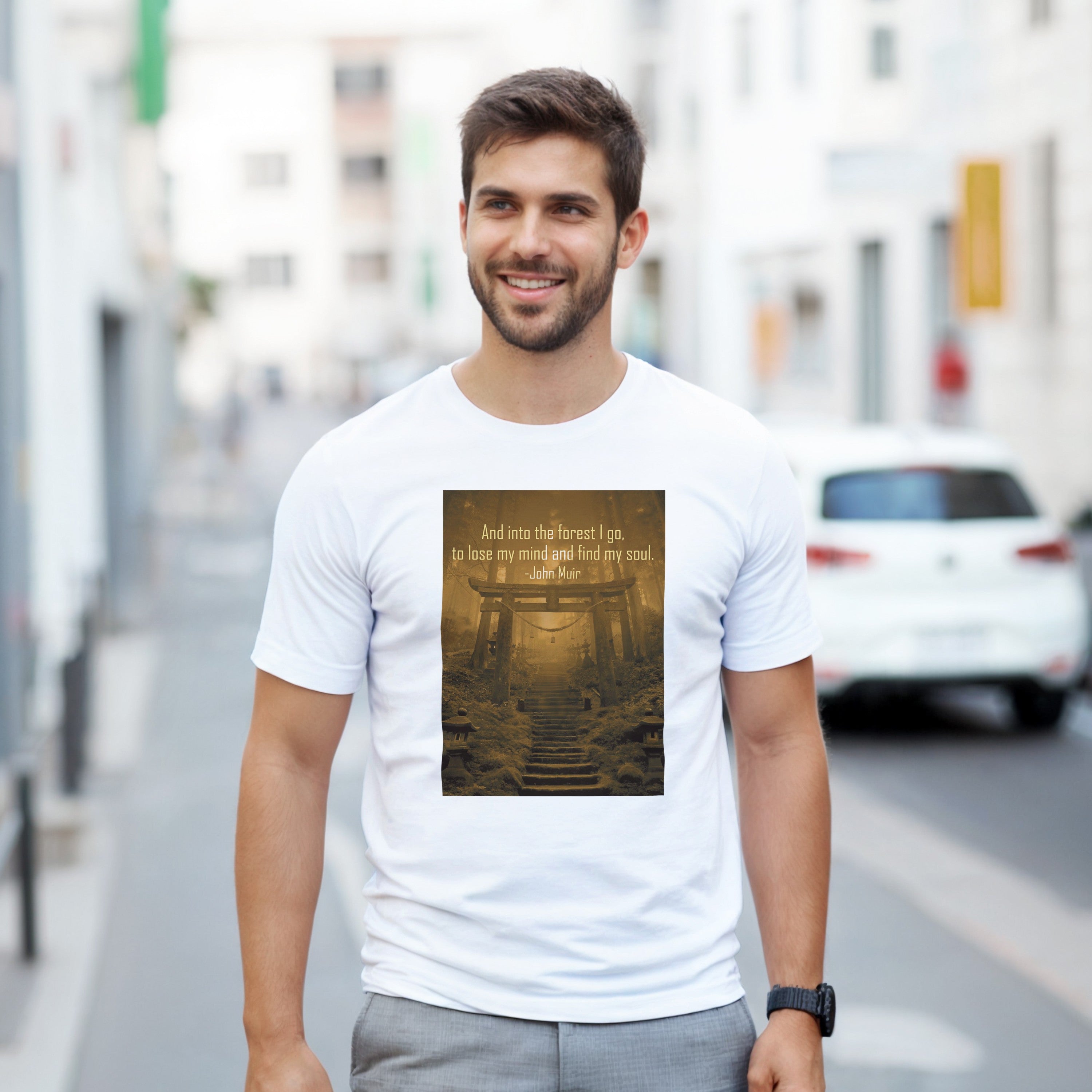 CAMISETA BOSQUE JAPONÉS HORA DORADA