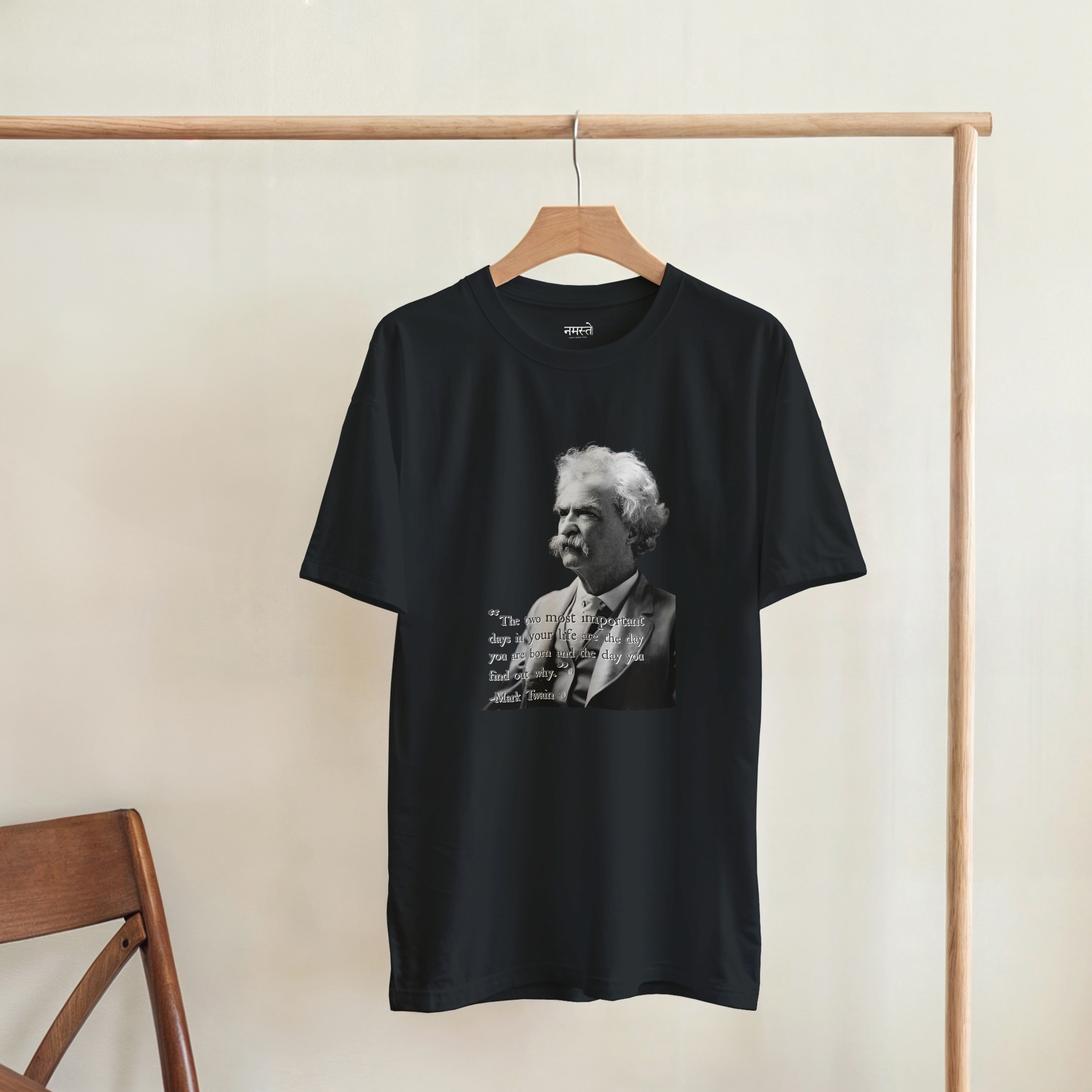 CAMISETA MASTER TWAIN PRETA E BRANCA