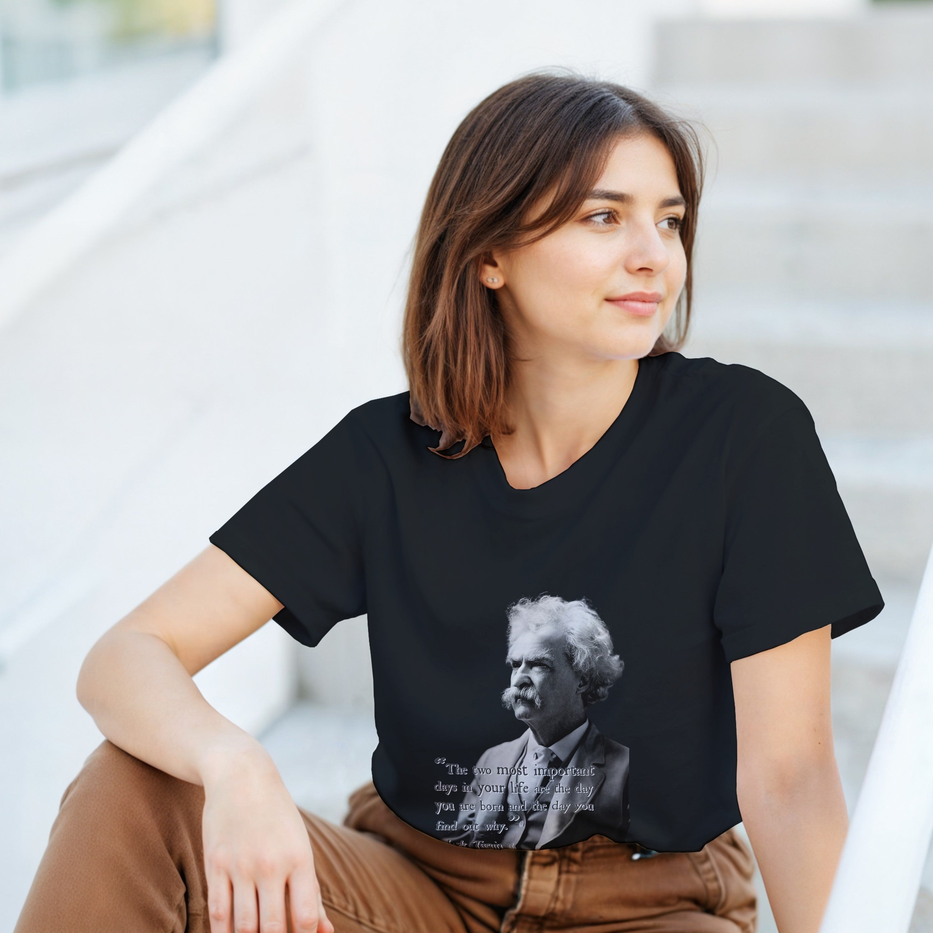 CAMISETA MASTER TWAIN PRETA E BRANCA
