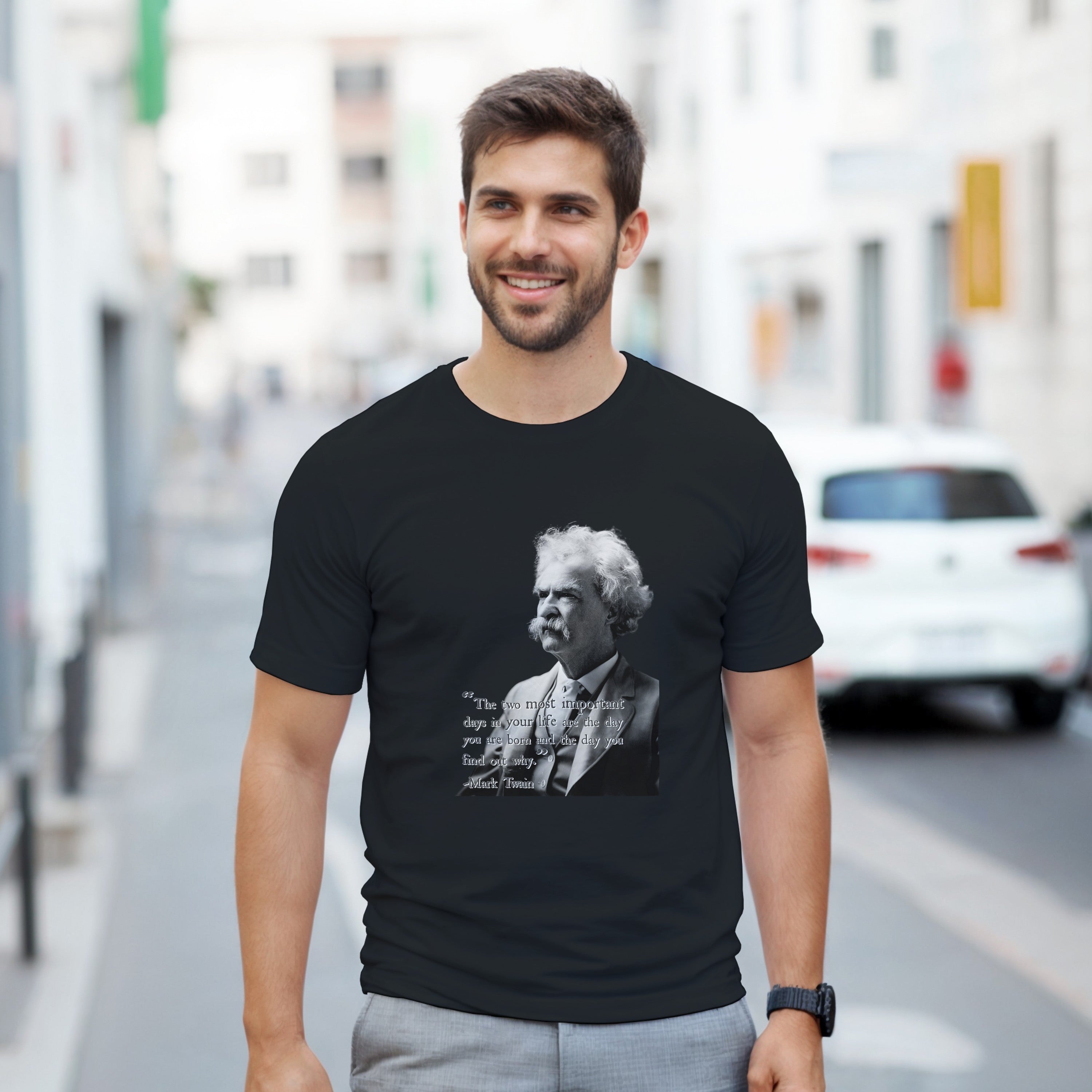 CAMISETA MASTER TWAIN PRETA E BRANCA