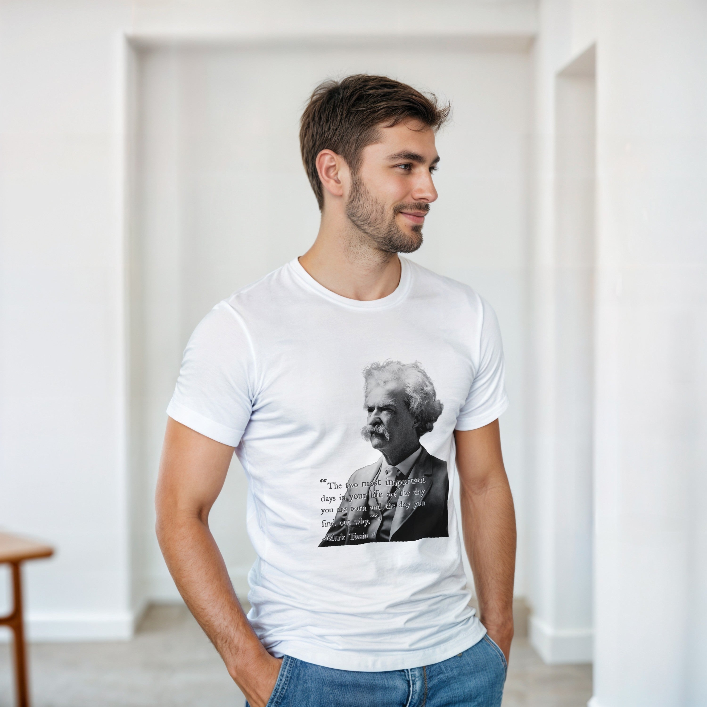 CAMISETA MASTER TWAIN PRETA E BRANCA