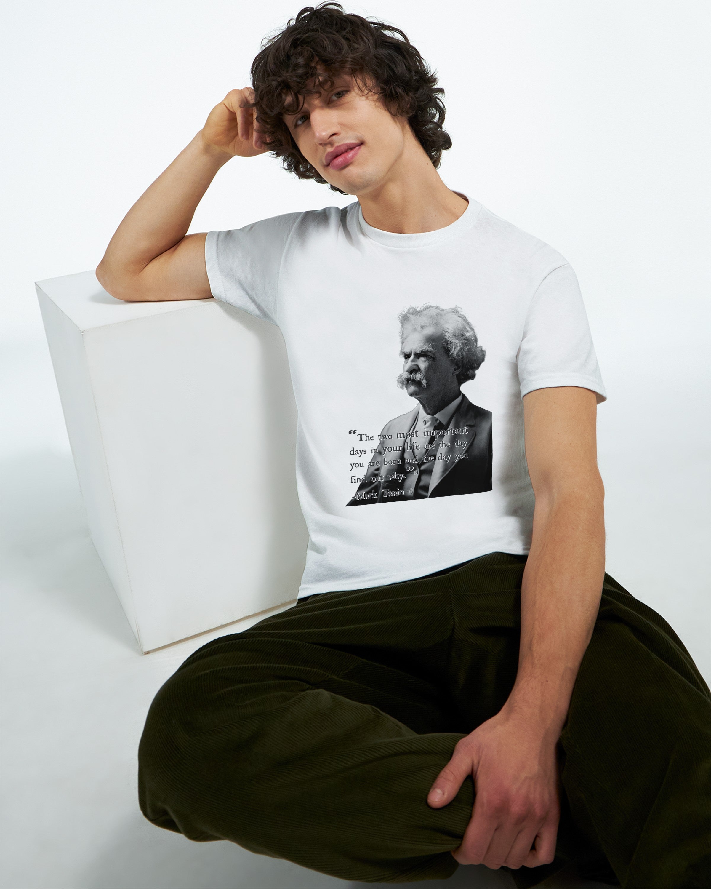 CAMISETA MASTER TWAIN PRETA E BRANCA