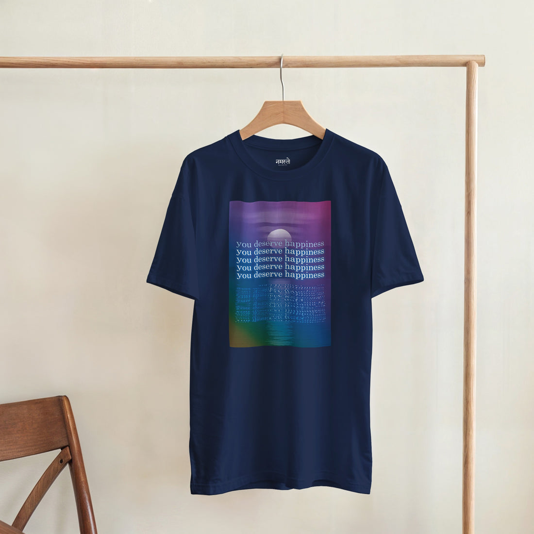 CAMISETA VOCÊ MERECE FELICIDADE SESSÕES PSICODÉLICAS