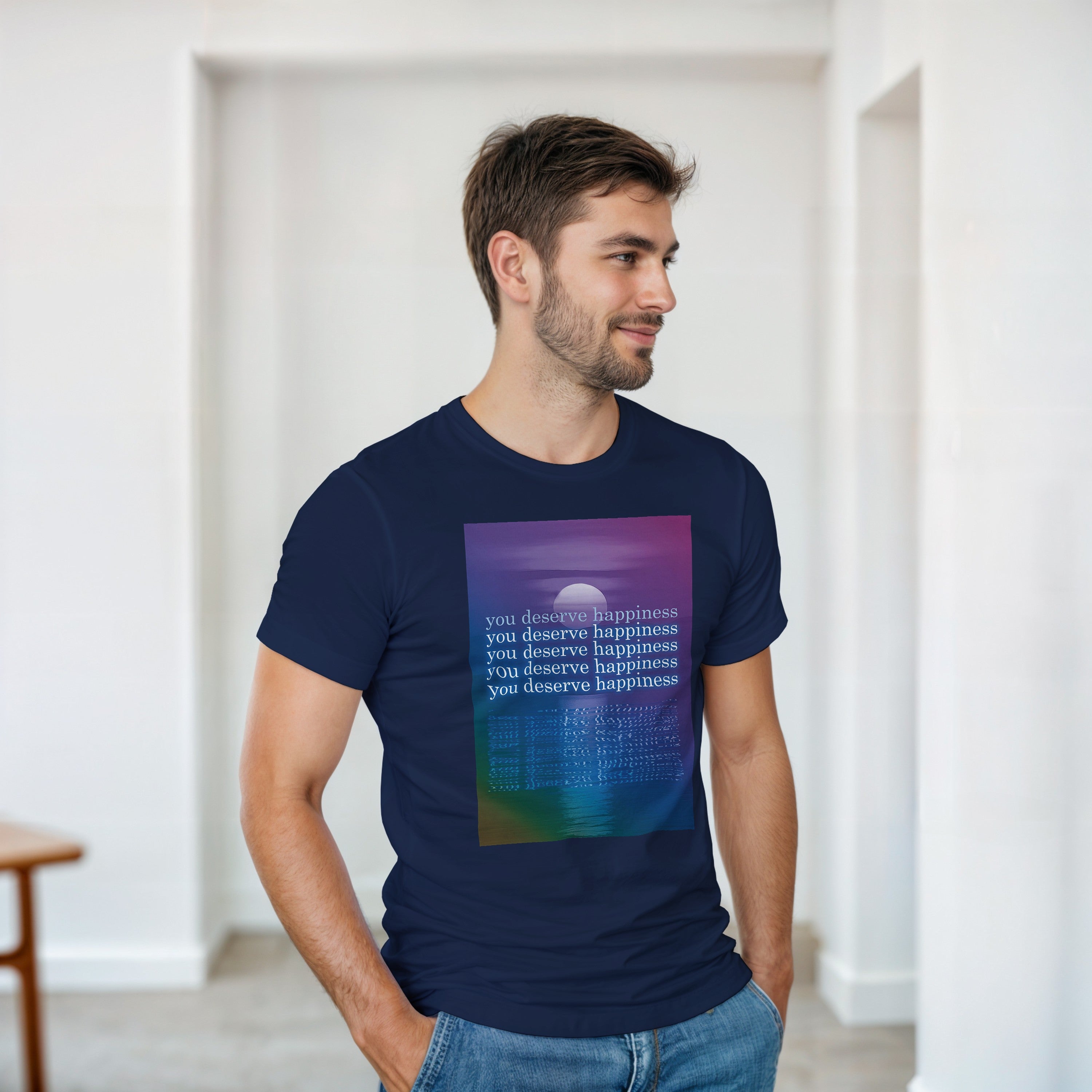 CAMISETA VOCÊ MERECE FELICIDADE SESSÕES PSICODÉLICAS
