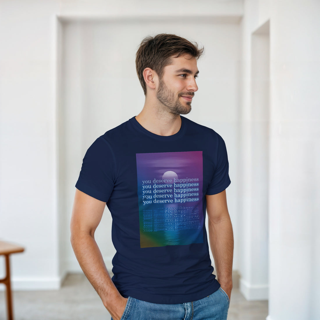 CAMISETA VOCÊ MERECE FELICIDADE SESSÕES PSICODÉLICAS