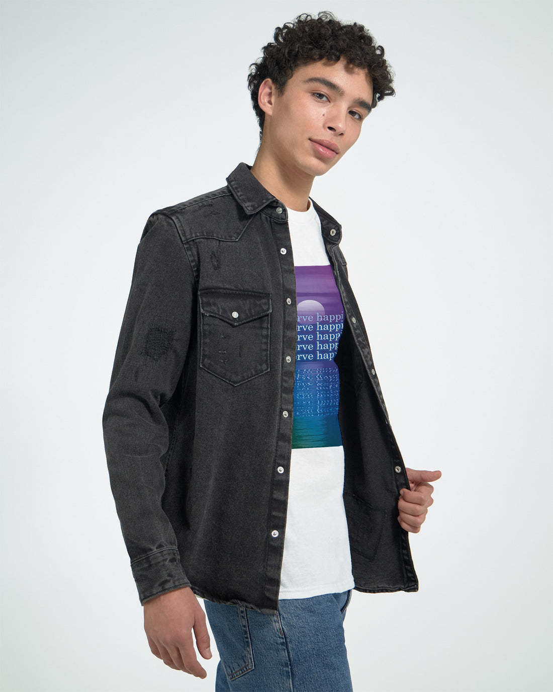 CAMISETA VOCÊ MERECE FELICIDADE SESSÕES PSICODÉLICAS