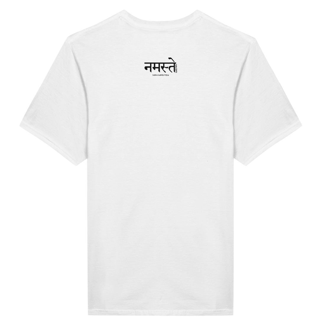 CAMISETA SABIDURÍA KANJI JAPONESA BLANCA Y CENIZA