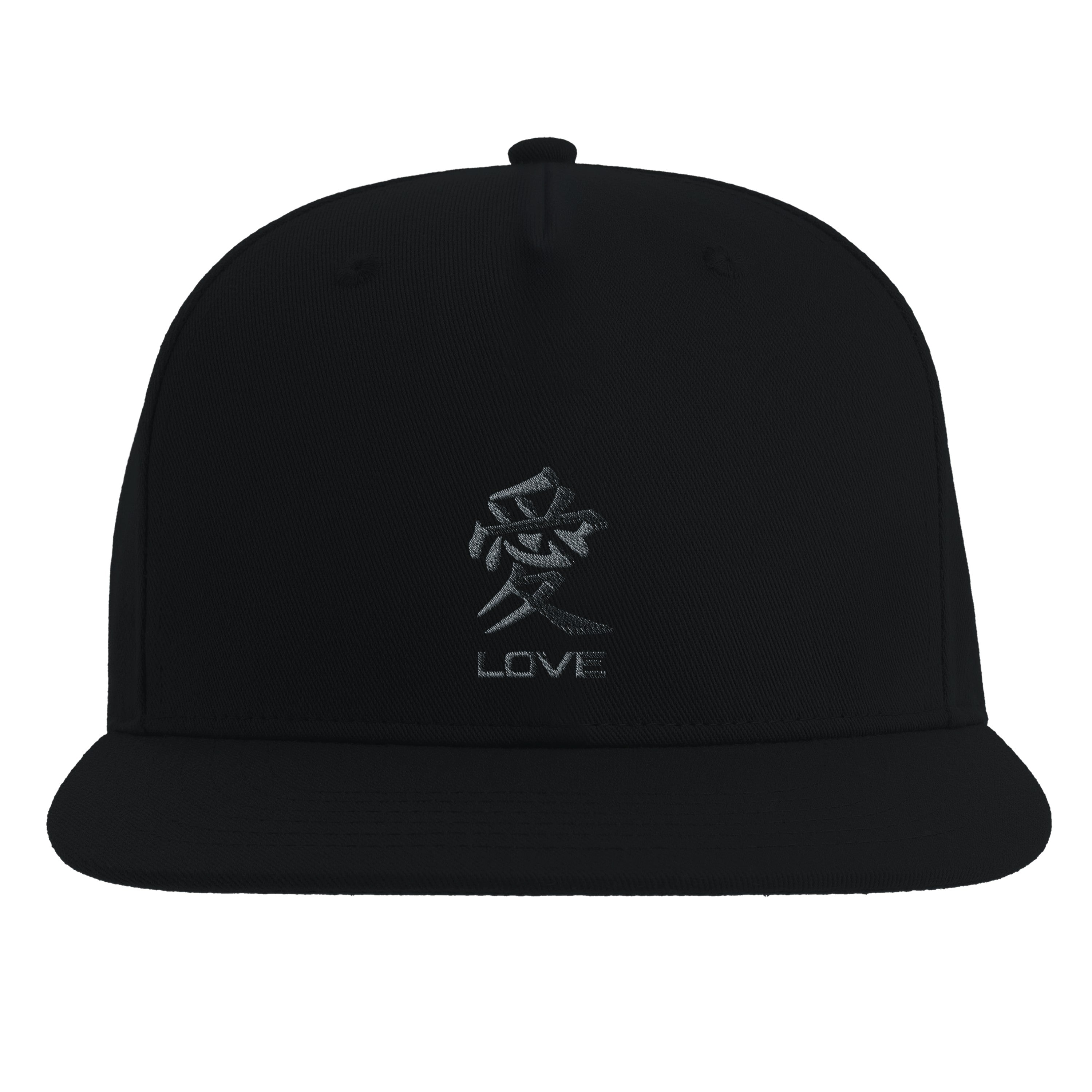 GORRA KANJI LOVE JAPONÉS BLANCA Y NEGRA