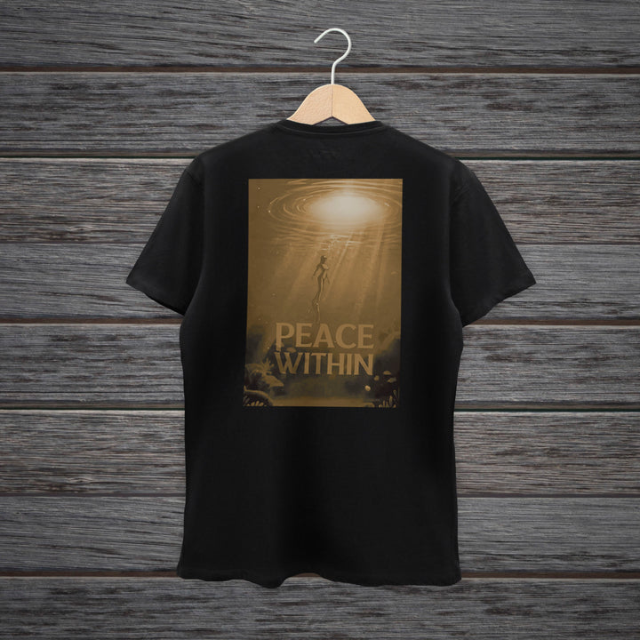 TSHIRT PEACE WITHIN GOLDEN