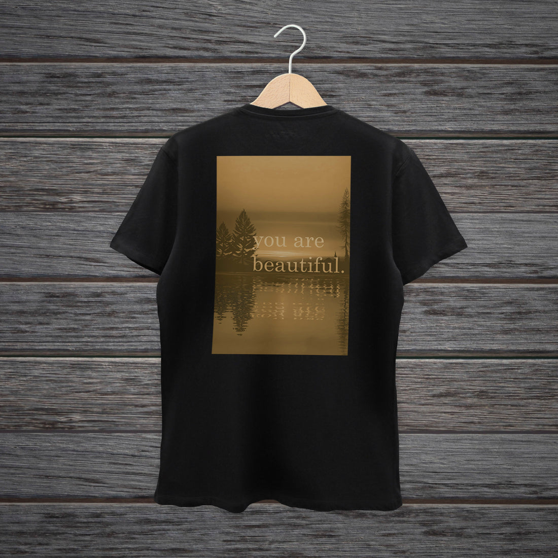 TSHIRT YOU ARE BEAUTIFUL GOLDEN