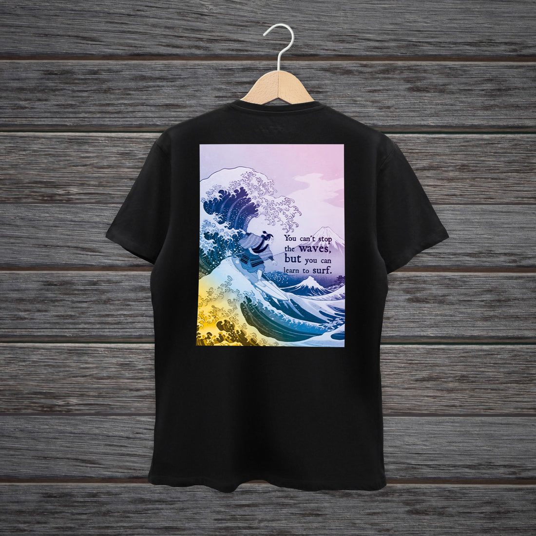 CAMISETA HOKUSAI SURF PSICODÉLICOS