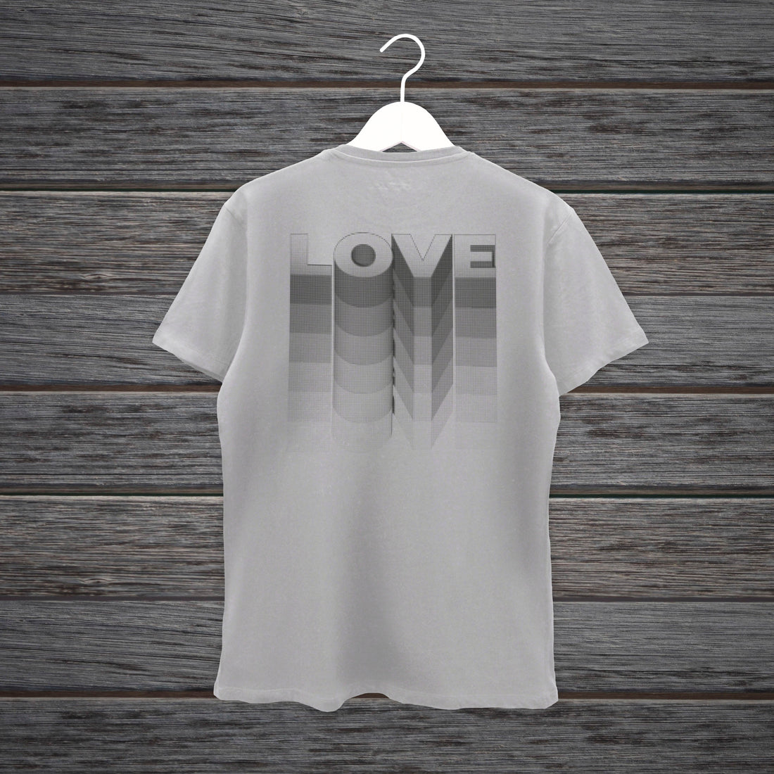 CAMISETA AMOR BLANCO Y NEGRO