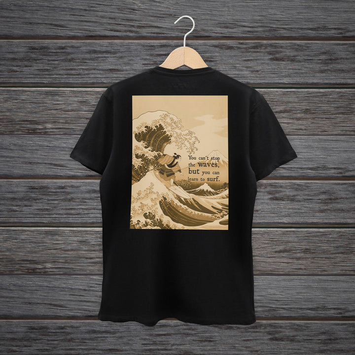 TSHIRT HOKUSAI SURF GOLDEN