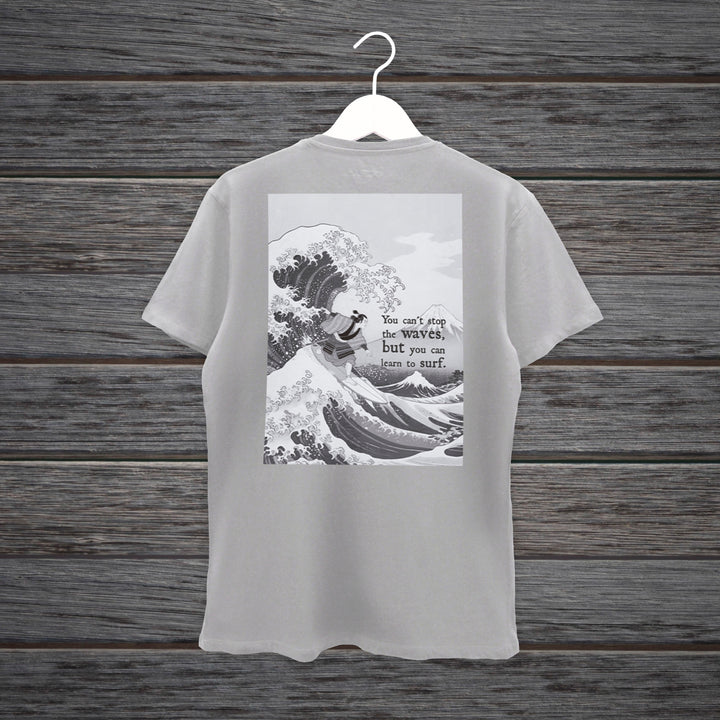 TSHIRT HOKUSAI SURF WHITE & GREY