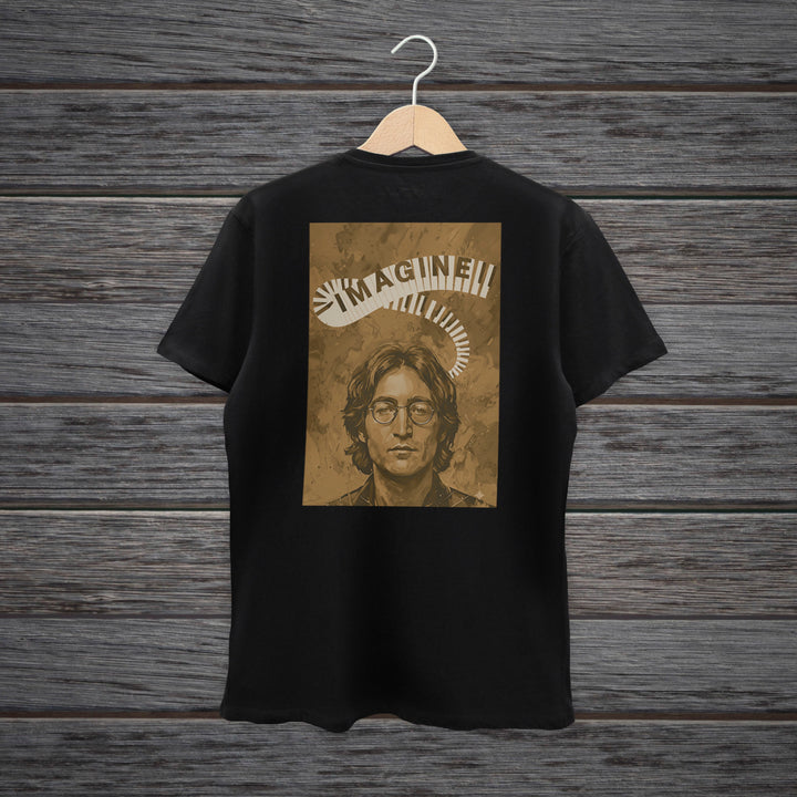 TSHIRT IMAGINE LENNON GOLDEN