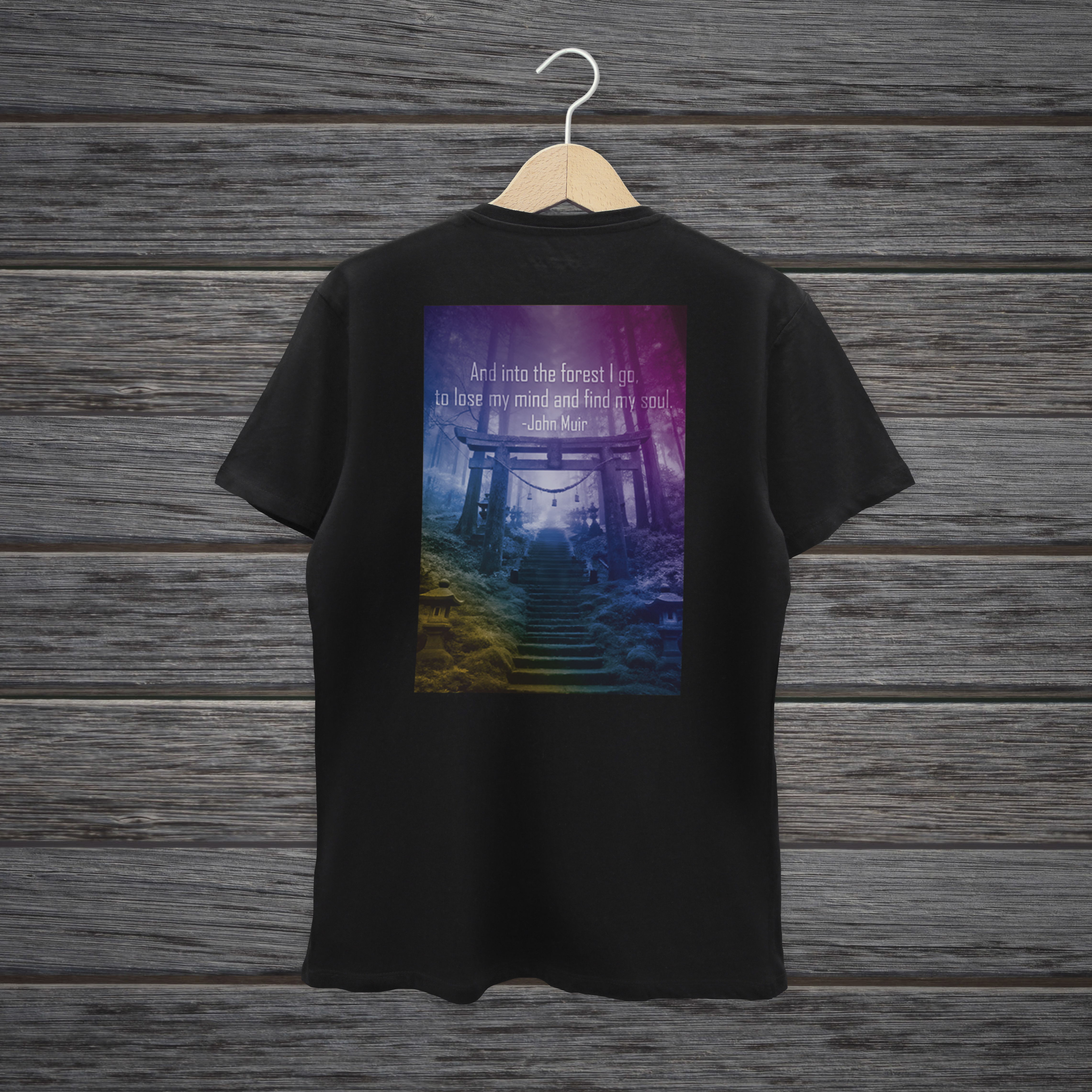 CAMISETA SESSÕES PSICODÉLICAS DA FLORESTA JAPONESA
